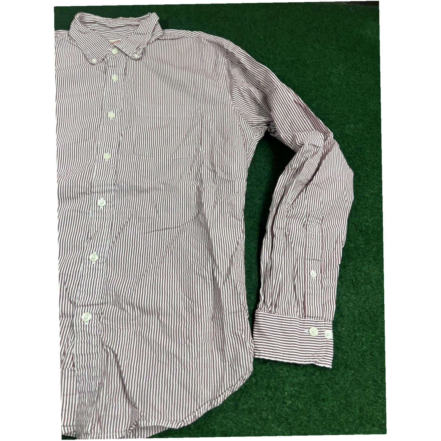 Brooks Brothers Brooks Brothers Button Down Mens Medium Striped White Long Sleeve red white Size US M / EU 48-50 / 2 - 3 Thumbnail