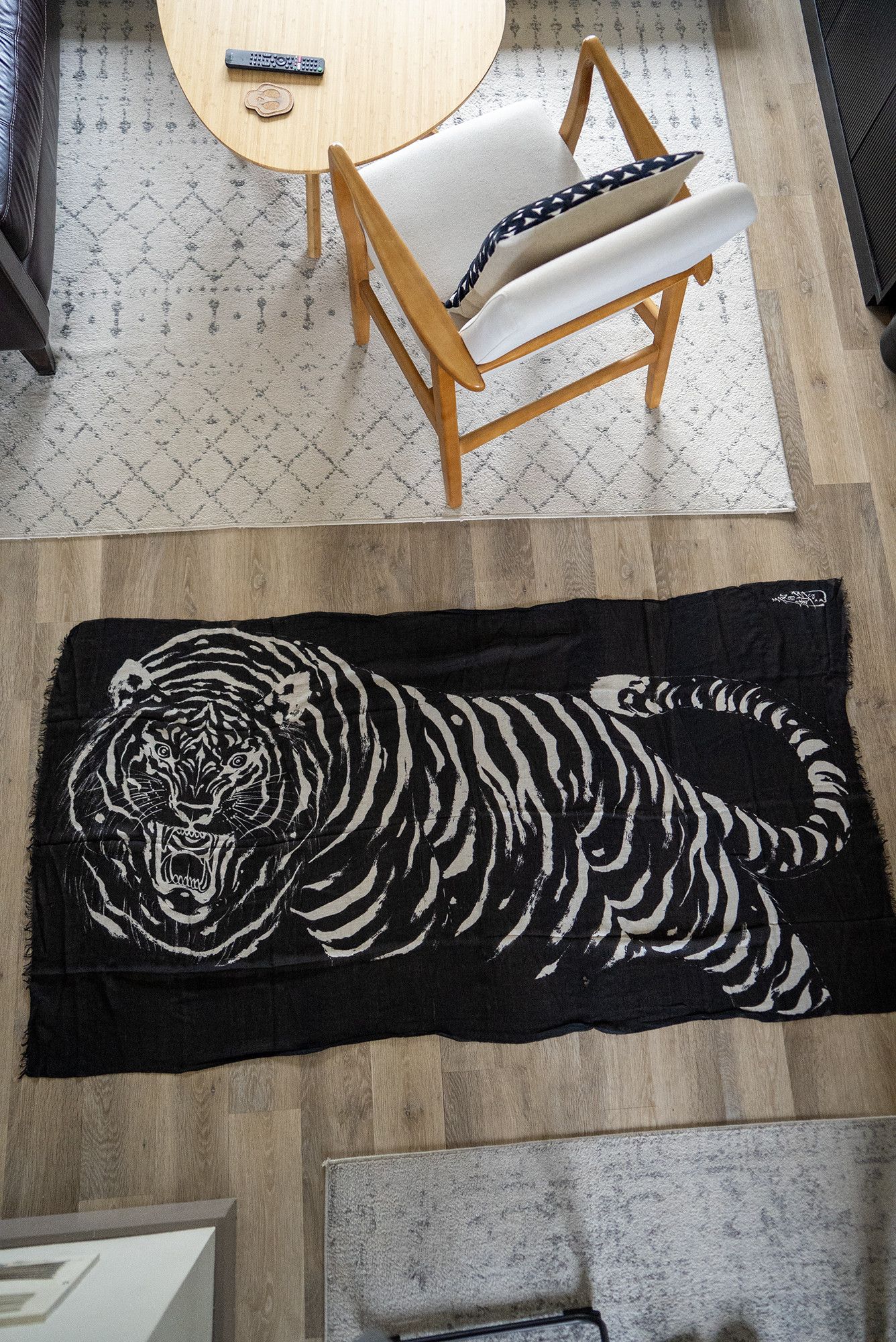 Vintage Horiyoshi the Third Cashmere-Blend Tiger Scarf – FW10 Size ONE SIZE - 5 Thumbnail
