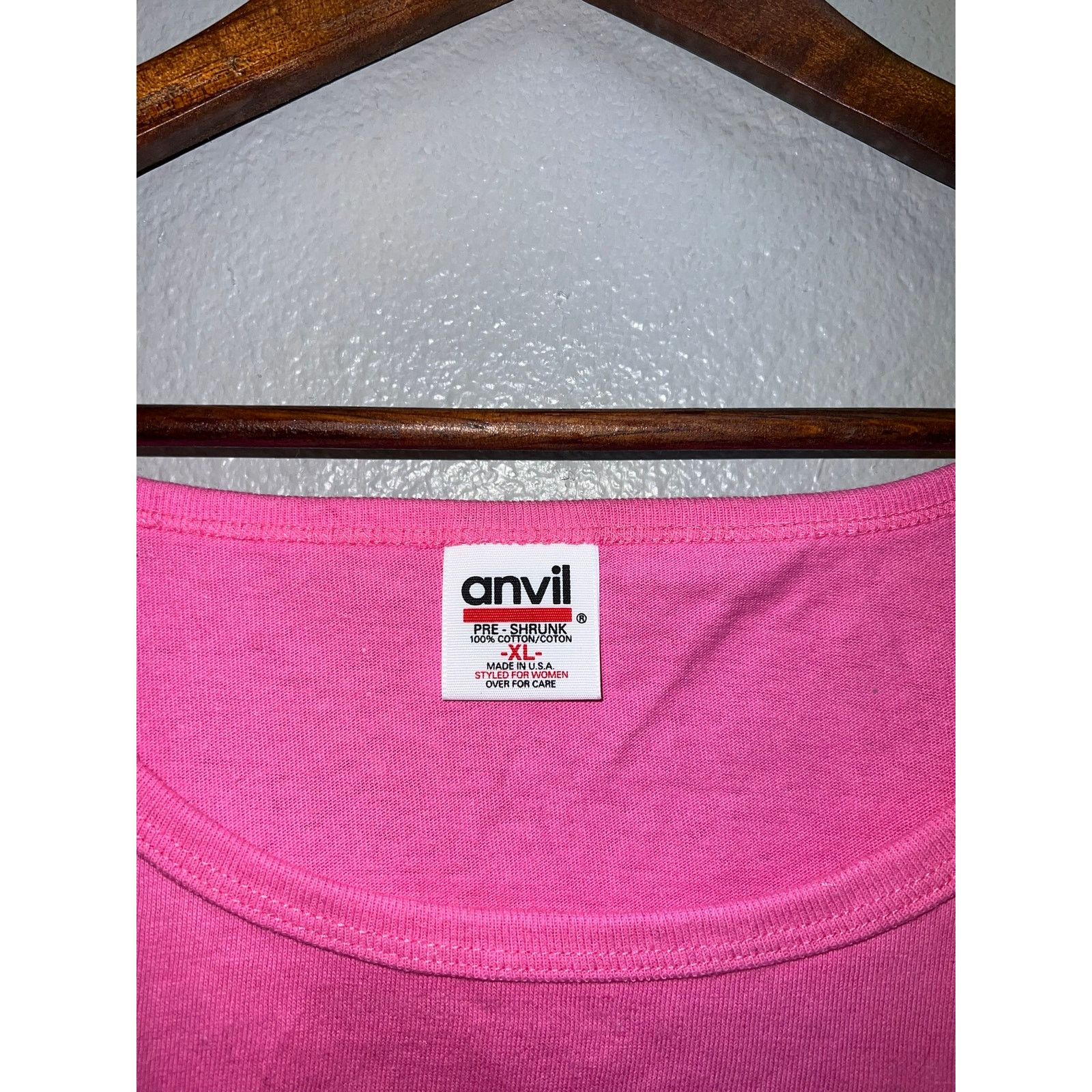 Anvil Vintage Womens Denver Top Shirt Sleeveless Tank Pink 90s XL Size XL / US 12-14 / IT 48-50 - 4 Thumbnail