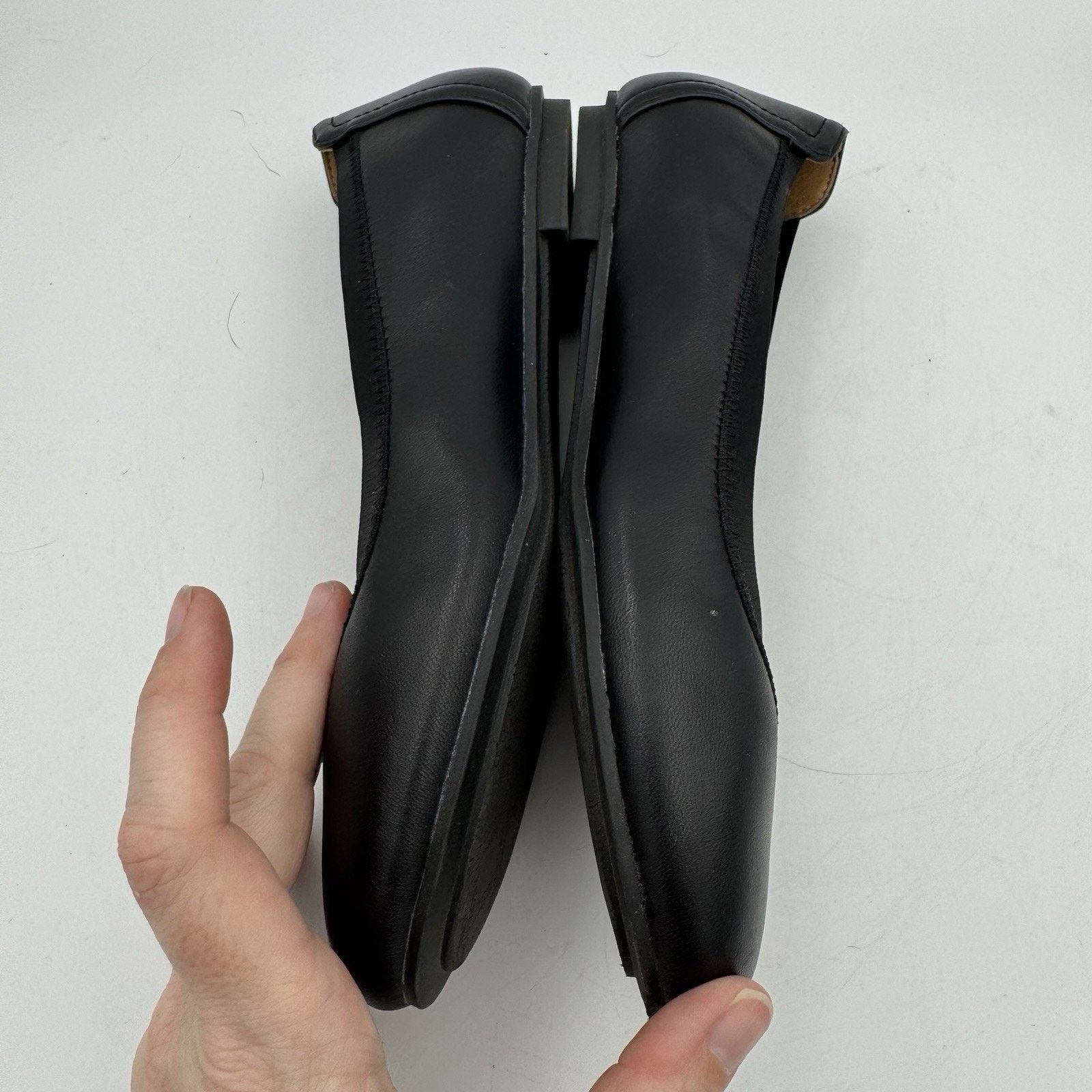 Vionic Vionic Women's Caroll Black Leather Ballet Flats Shoes Sz 6 Size US 6 / IT 36 - 4 Thumbnail