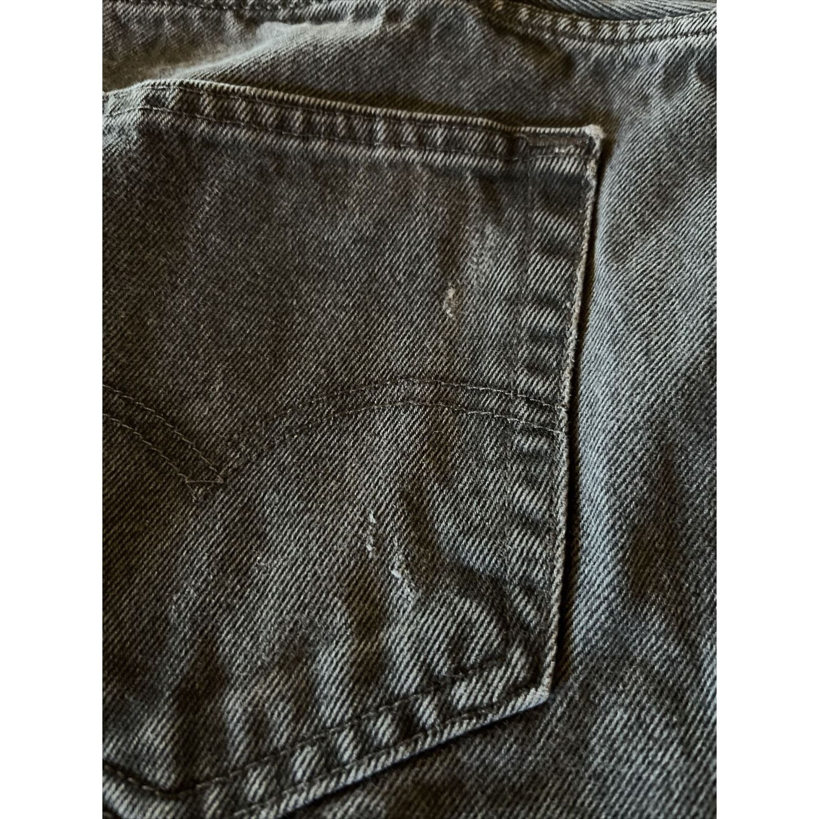Levi's Levis Jeans Mens 33x30 Dark Gray 505 Denim Cotton Workwear Size US 33 - 11 Thumbnail
