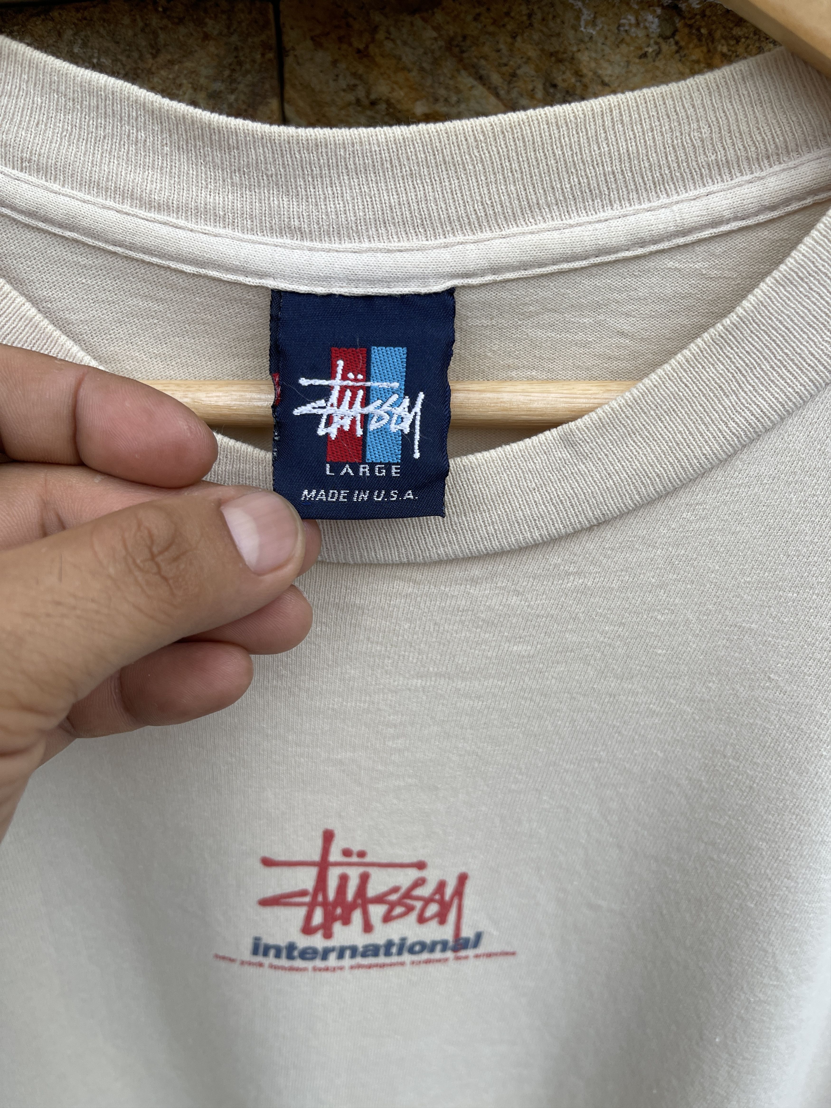 Stussy Rare🔥Vintage 90s Stussy Center Logo Tee Size US M / EU 48-50 / 2 - 6 Thumbnail