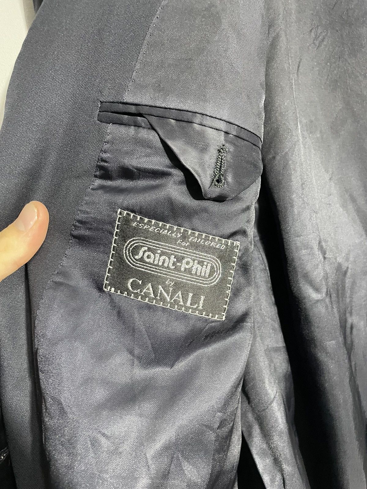 Canali Canali luxury double-breasted navy blue blazer size 56R Size 54R - 11 Thumbnail