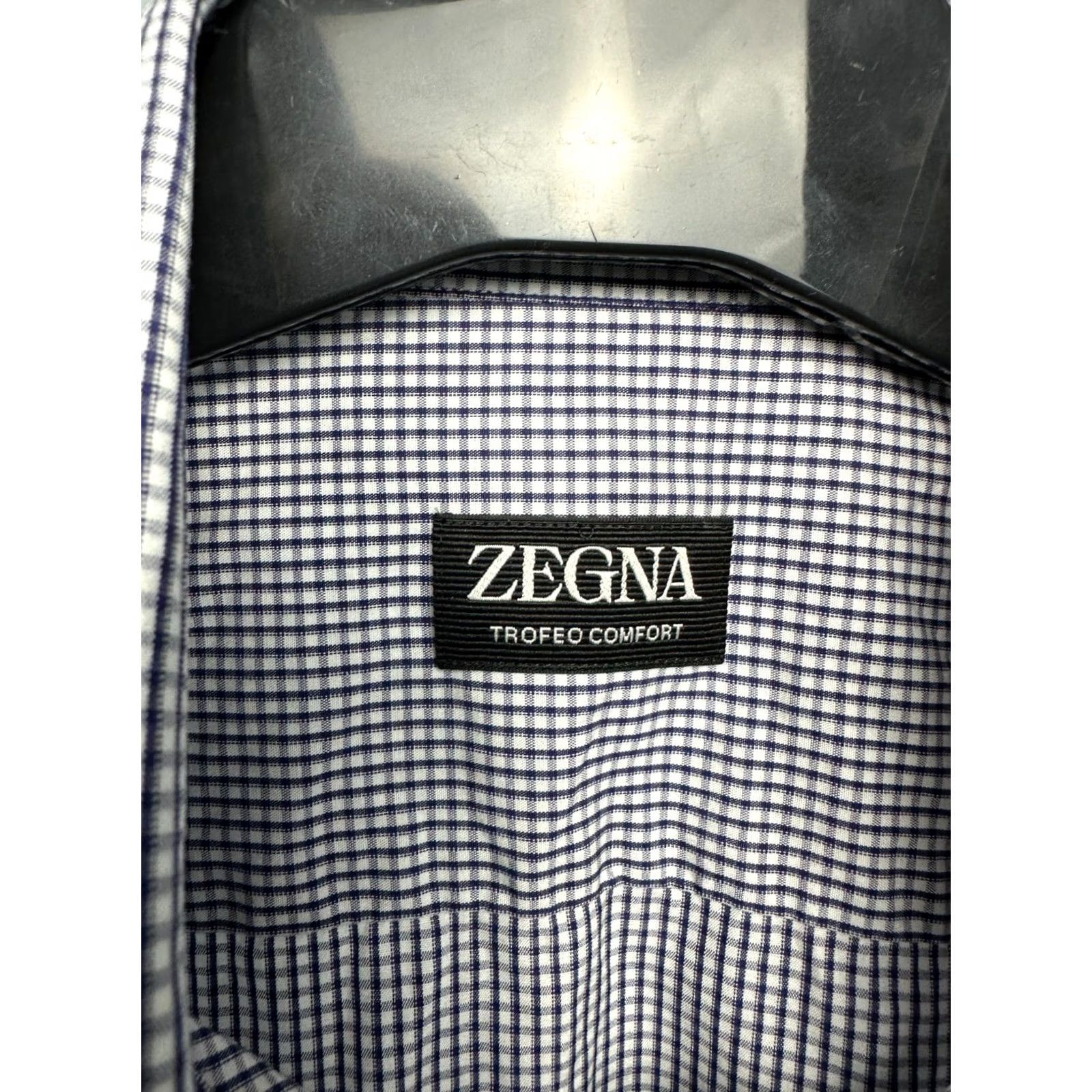 Ermenegildo Zegna Zegna Trofeo Comfort Mens Long Sleeve Shirt M Check Cotton Ermenegildo Zegna Shirt Mens Regular Color Multicolor Size US M / EU 48-50 / 2 - 3 Thumbnail