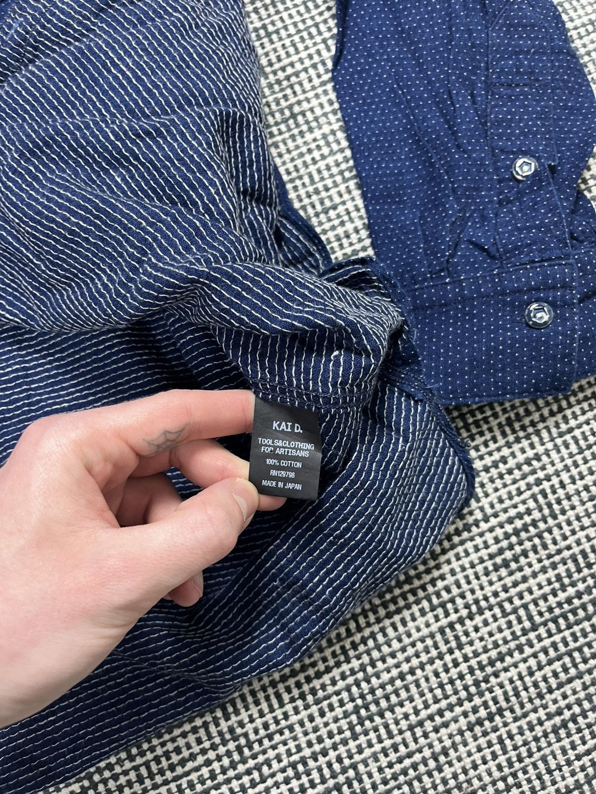 Designer × Japanese Brand × Kai D. Kai D. Artisanal made in Japan button up ls shirt Size US XL / EU 56 / 4 - 5 Thumbnail