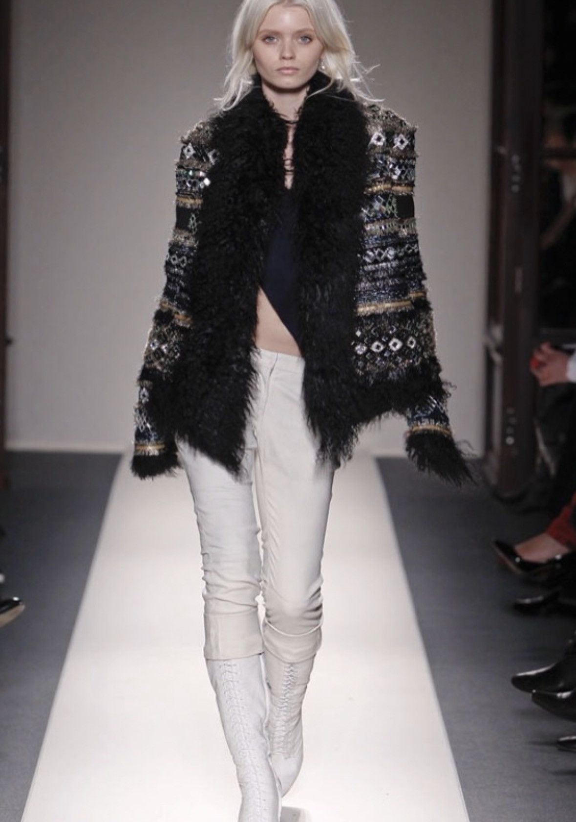 Balmain Balmain AW11 Goat leather & fur jacket Size US S / EU 44-46 / 1 - 3 Thumbnail