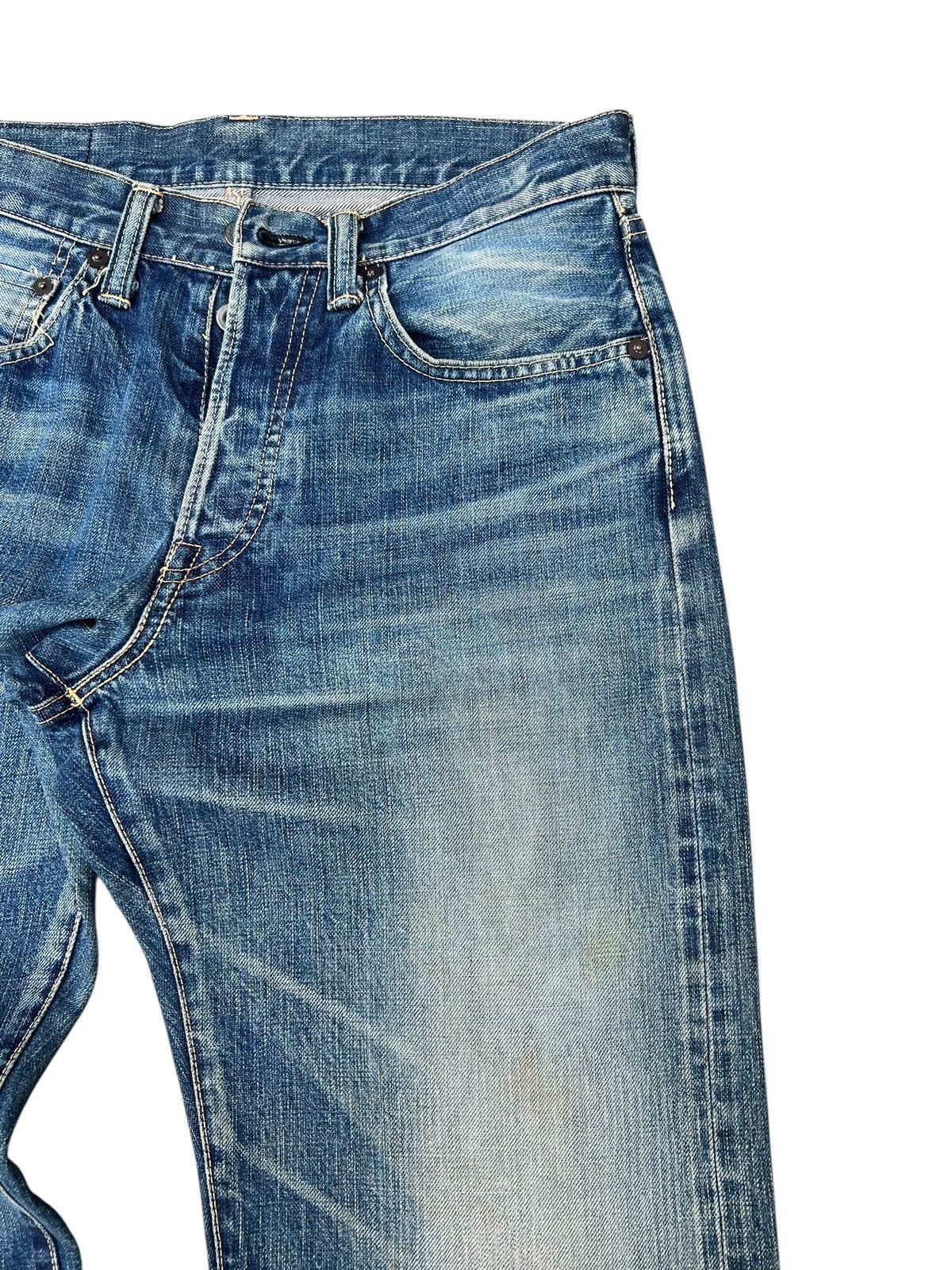 Shellac Vintage Acoustic Japan Hidden Rivet Mud Denim Selvedge Jeans Size US 30 / EU 46 - 12 Thumbnail