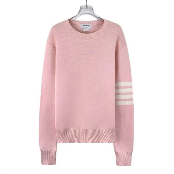 Thom Browne Thom Browne Classic Four-Bar Cotton Crewneck Sweater Size US M / EU 48-50 / 2 - 1 Thumbnail