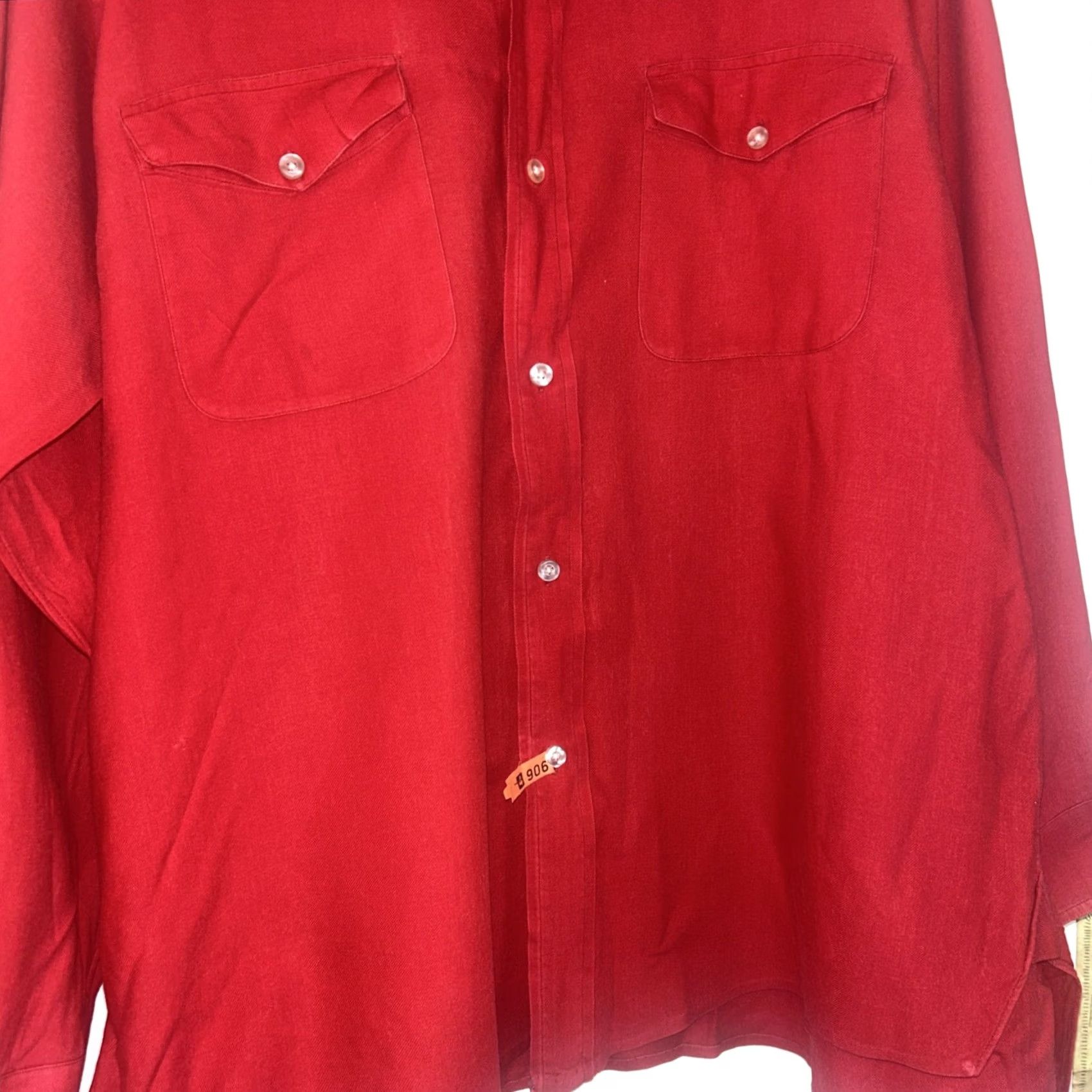 Brooks Brothers VINTAGE Brooks Brothers Red Cotton Flannel Long Shirt 16.5 USA Made Shirt Mens 60s USA Red Flannel Size US XL / EU 56 / 4 - 2 Thumbnail