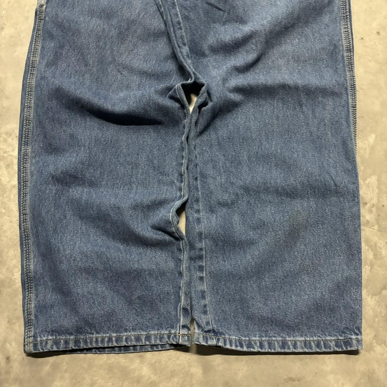 Dickies × Vintage Crazy Vintage Y2K/2000s Baggy Grunge Dark Wash Dickies Skater Carpenter Denim Jeans! Size US 40 / EU 56 - 6 Thumbnail