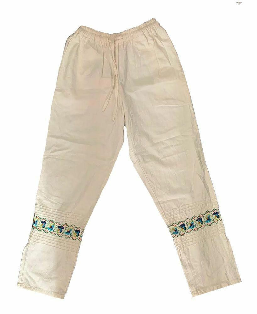 Designer Pre Owned White Hand Made Jeans S/M Size 28" / US 6 / IT 42 - 1 Thumbnail