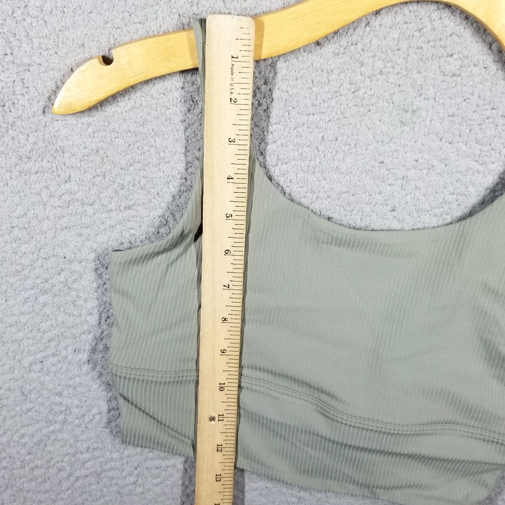 Nike Nike Women Sports Bra XS Light Army Support Padded Longline Activewear Size ONE SIZE - 4 Thumbnail