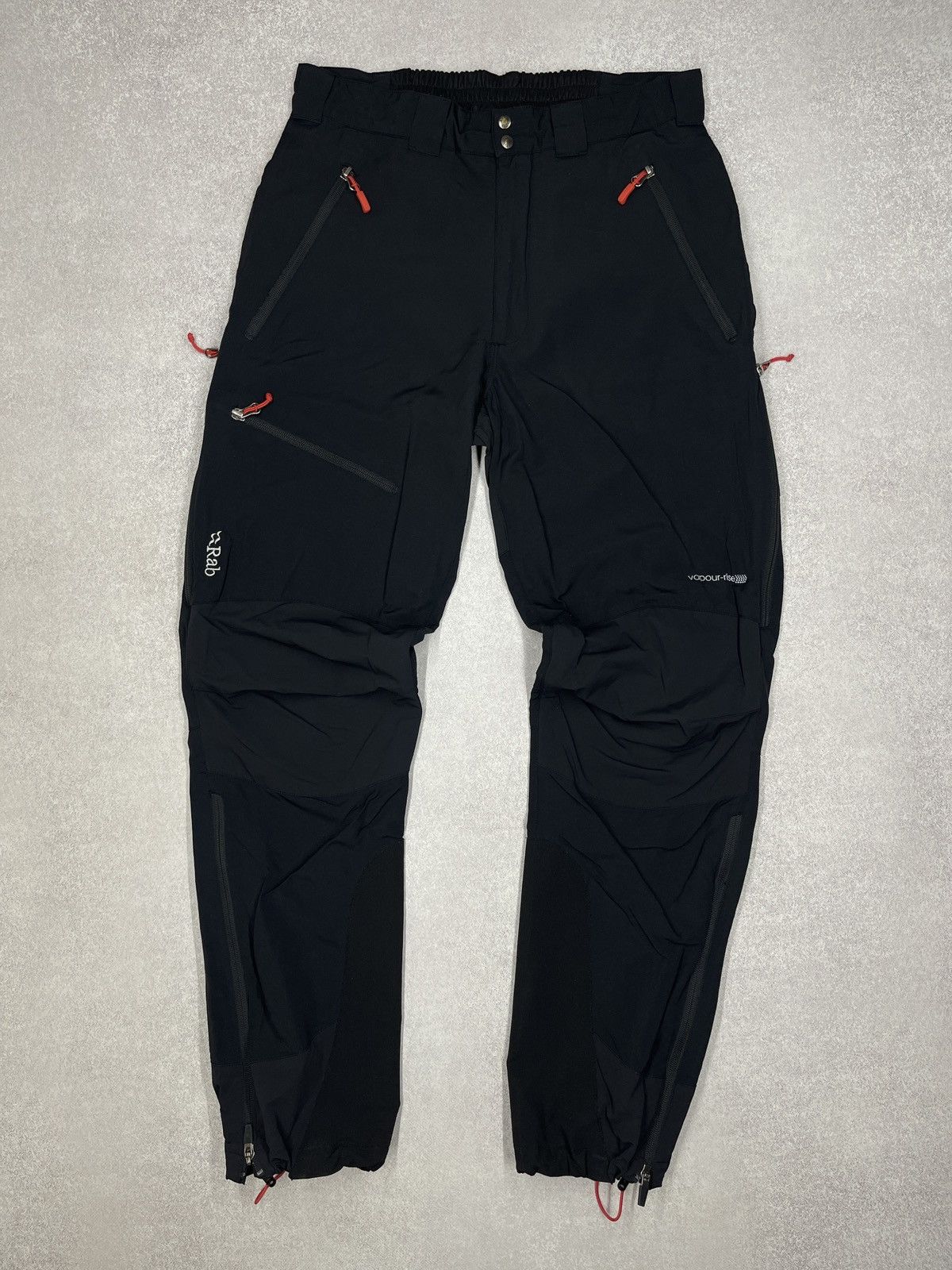 Rab Mens Rab Vapour Rise Guide Pants Outdoor Black/Grey Gorpcore Size US 32 / EU 48 - 2 Thumbnail