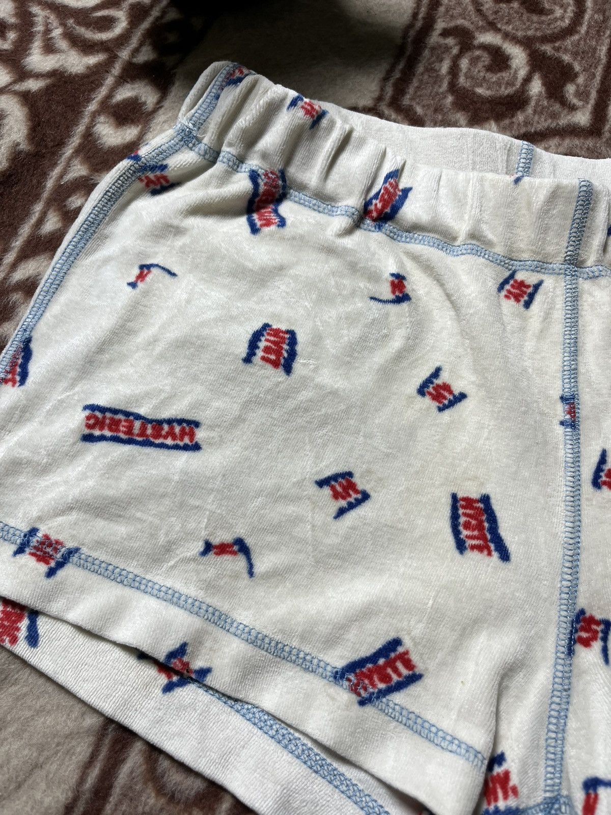 Hysteric Glamour × Japanese Brand × Vintage 🔥Vintage Hysteric Glamour Full Print Logo Sexy Short Pants 🇯🇵 Size 29" - 4 Thumbnail