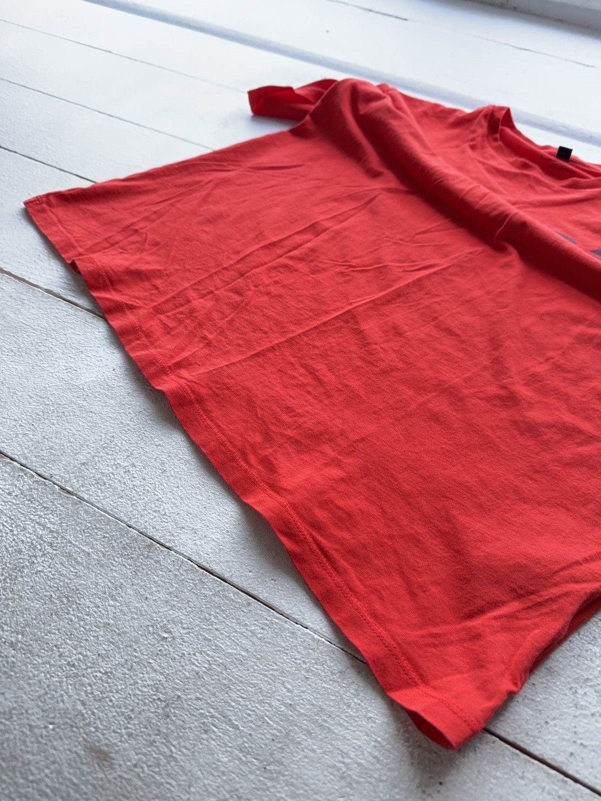 Armani Luxury 00s Armani Jeans AJ Logo Red T-Shirt Pima Cotton Size US M / EU 48-50 / 2 - 2 Thumbnail
