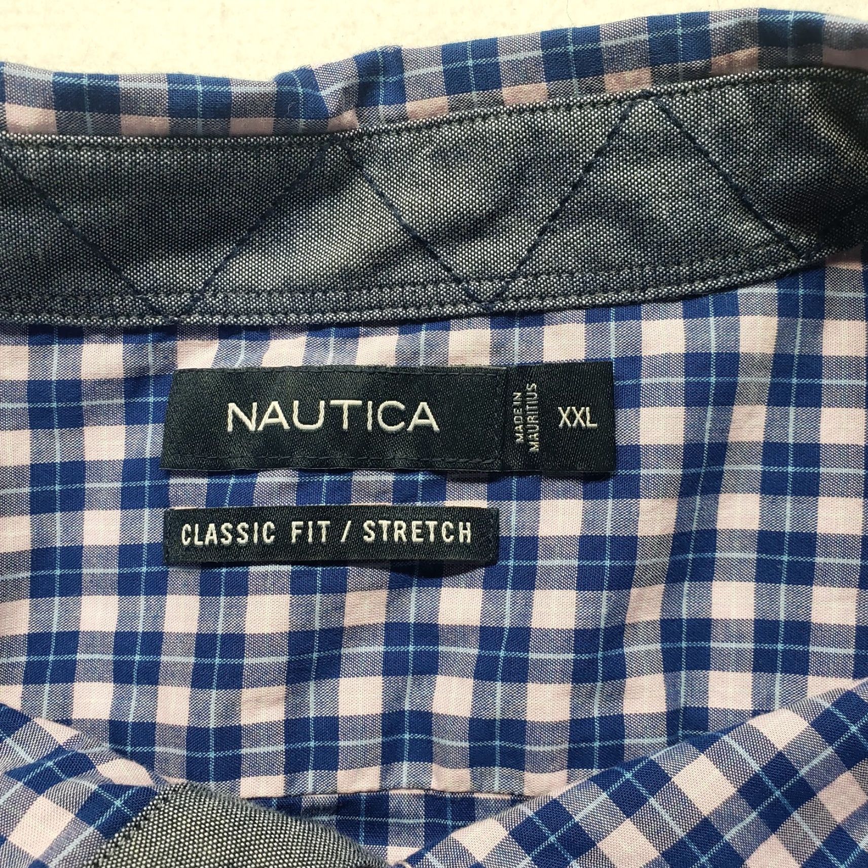 Nautica Nautica Blue Checkered Long Sleeve Button-Up Shirt Men 2XL XXL Size Size US XXL / EU 58 / 5 - 3 Thumbnail