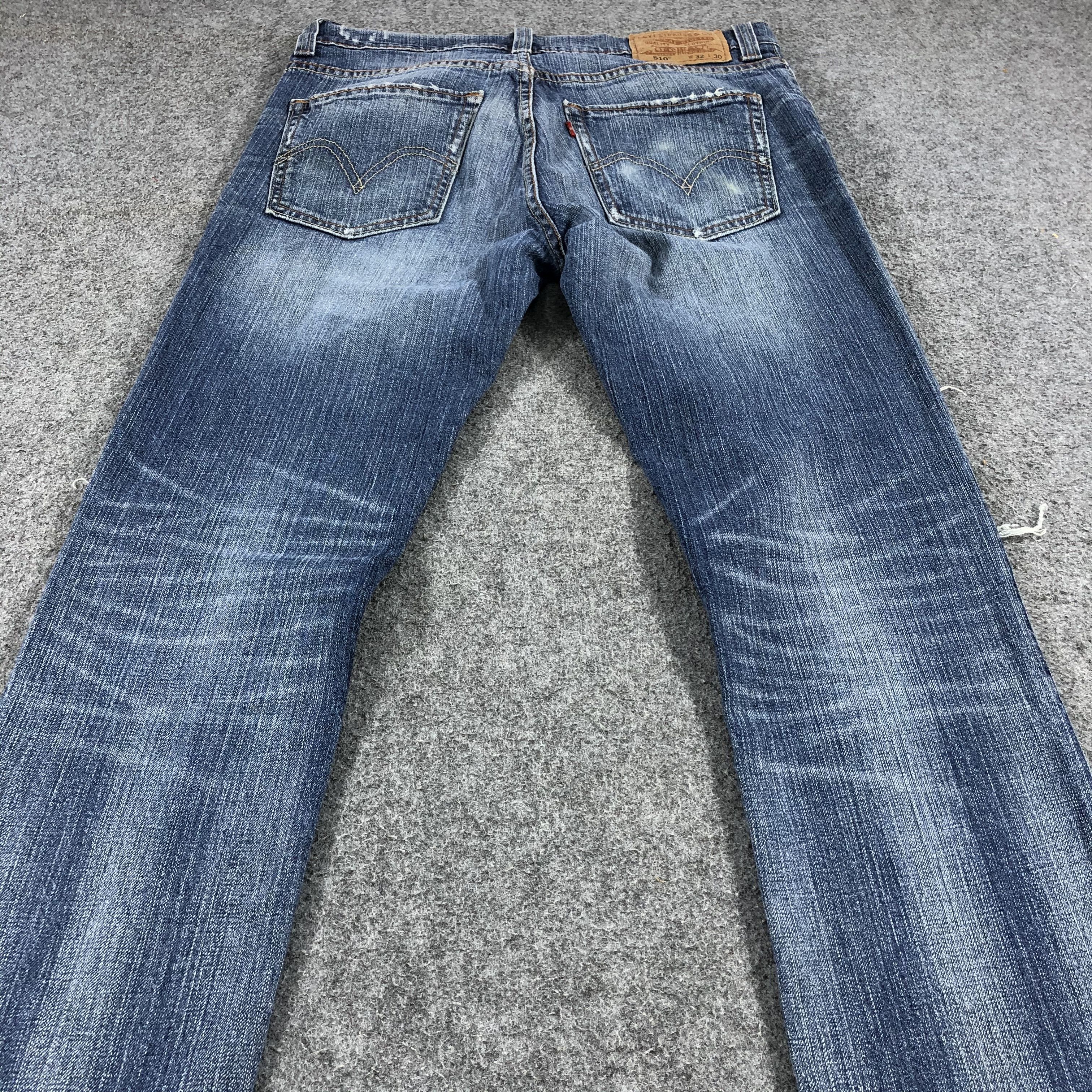 Levi's Distressed Vintage Levis 510 Jeans Skinny Denim-J1072 Size US 31 - 4 Thumbnail