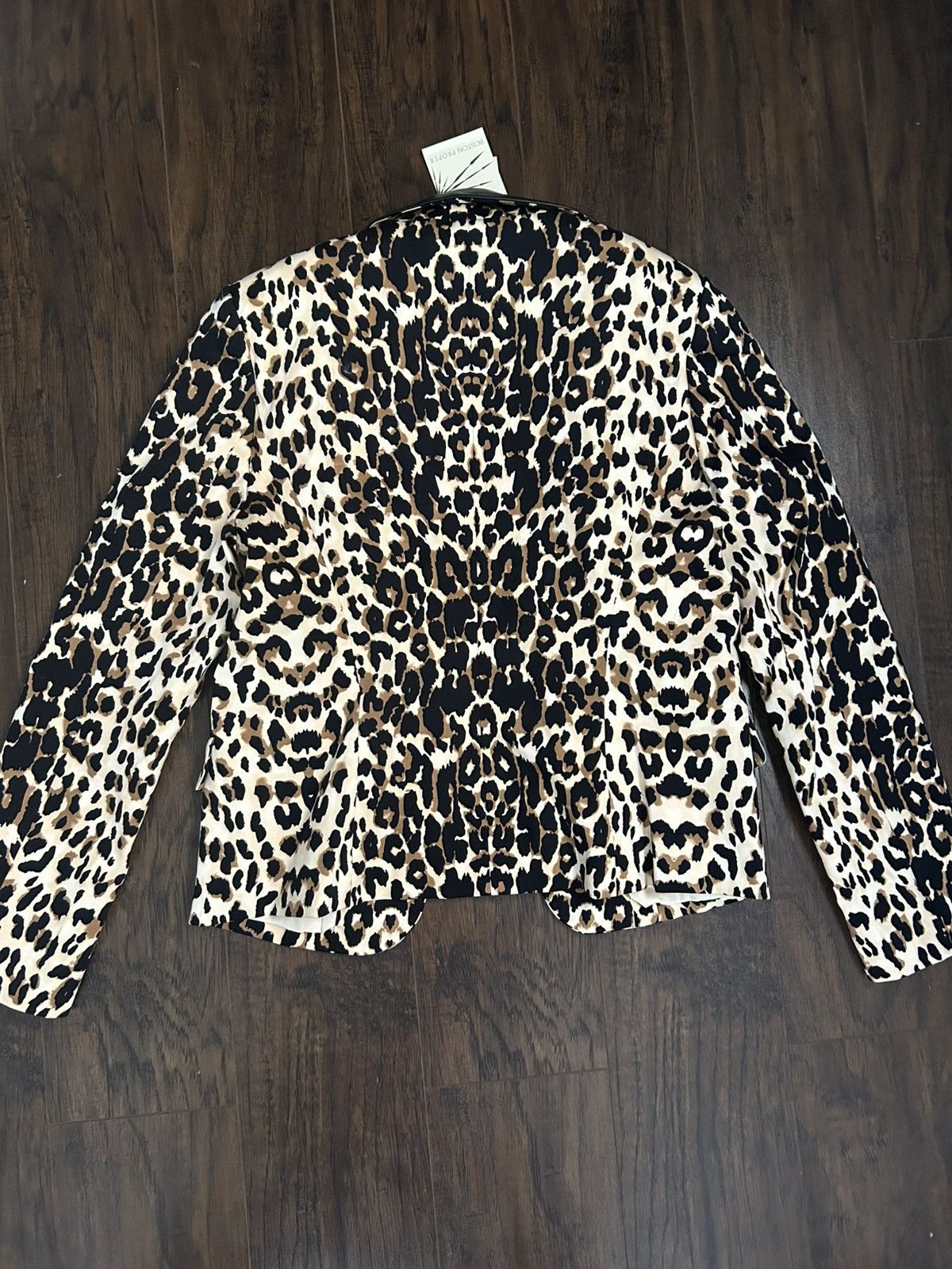 Boston Proper Boston Proper Leopard Print Blazer Size L / US 10 / IT 46 - 6 Thumbnail
