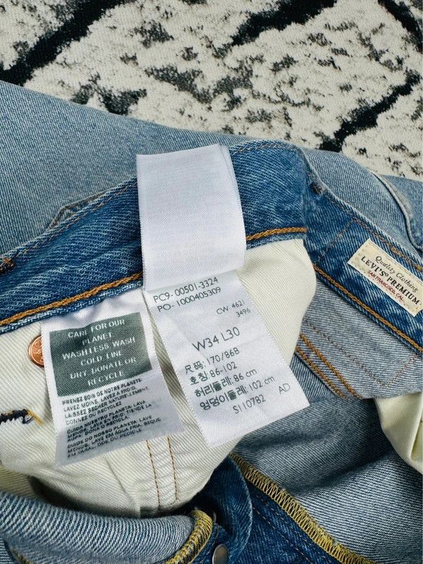 Levi's Levis 501 jeans 34 30 blue Size US 34 / EU 50 - 5 Thumbnail