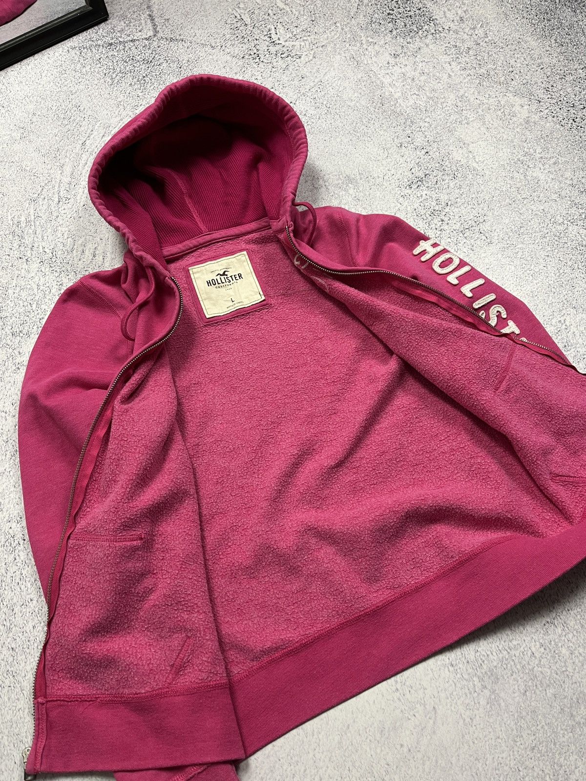 Hollister Y2K Holister Zip Hoodie Jacket Japanese Style Avant Garde Size L / US 10 / IT 46 - 10 Thumbnail