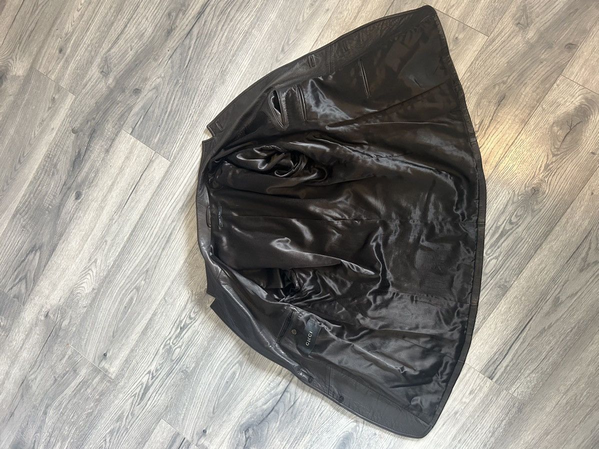 Gucci Gucci Leather Blazer - Tom Ford Era Size US M / EU 48-50 / 2 - 15 Thumbnail