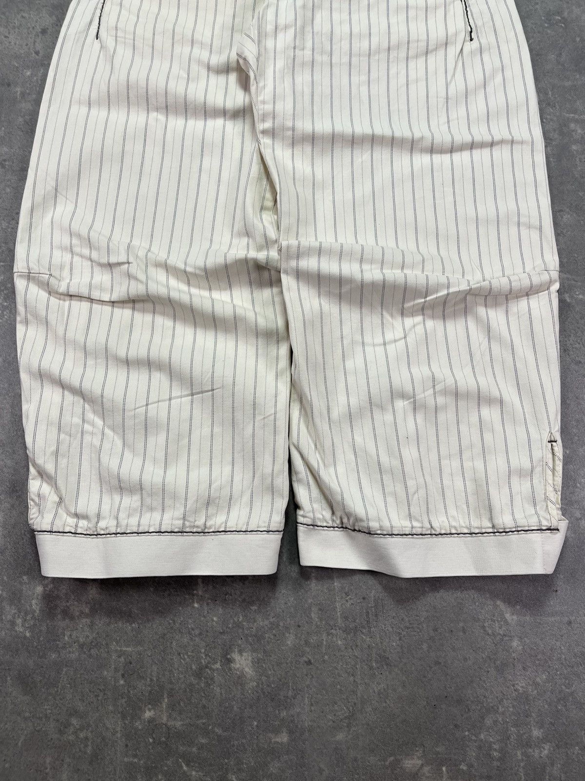 Marithe + Francois Girbaud 00s Marithe + Francois Girbaud Striped Loose Shorts 30 Size 30" / US 8 / IT 44 - 4 Thumbnail