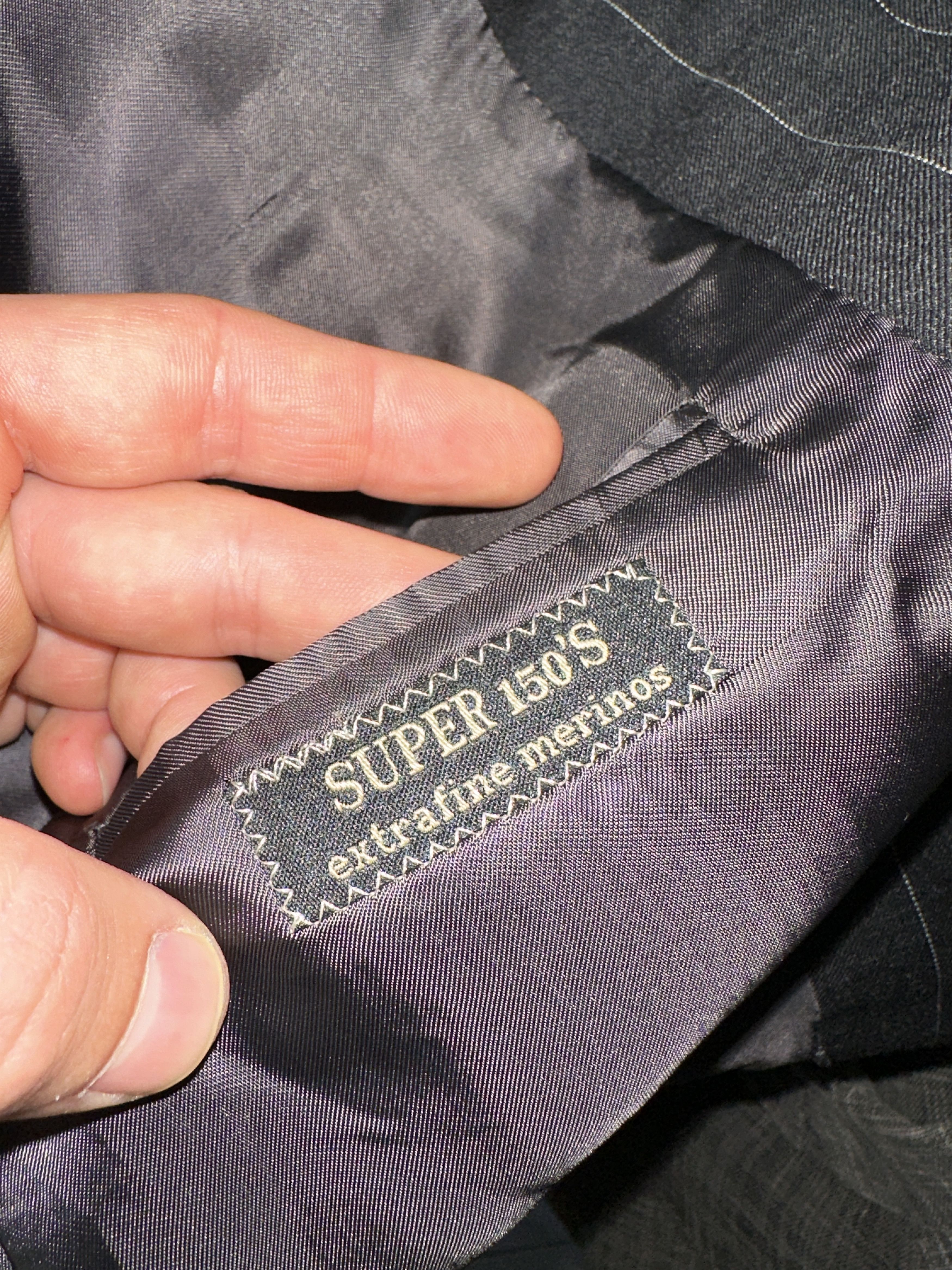 Corneliani Corneliani SuperFin 150s Wool Italian Suit Blazer Size 50 8R Size 50R - 8 Thumbnail