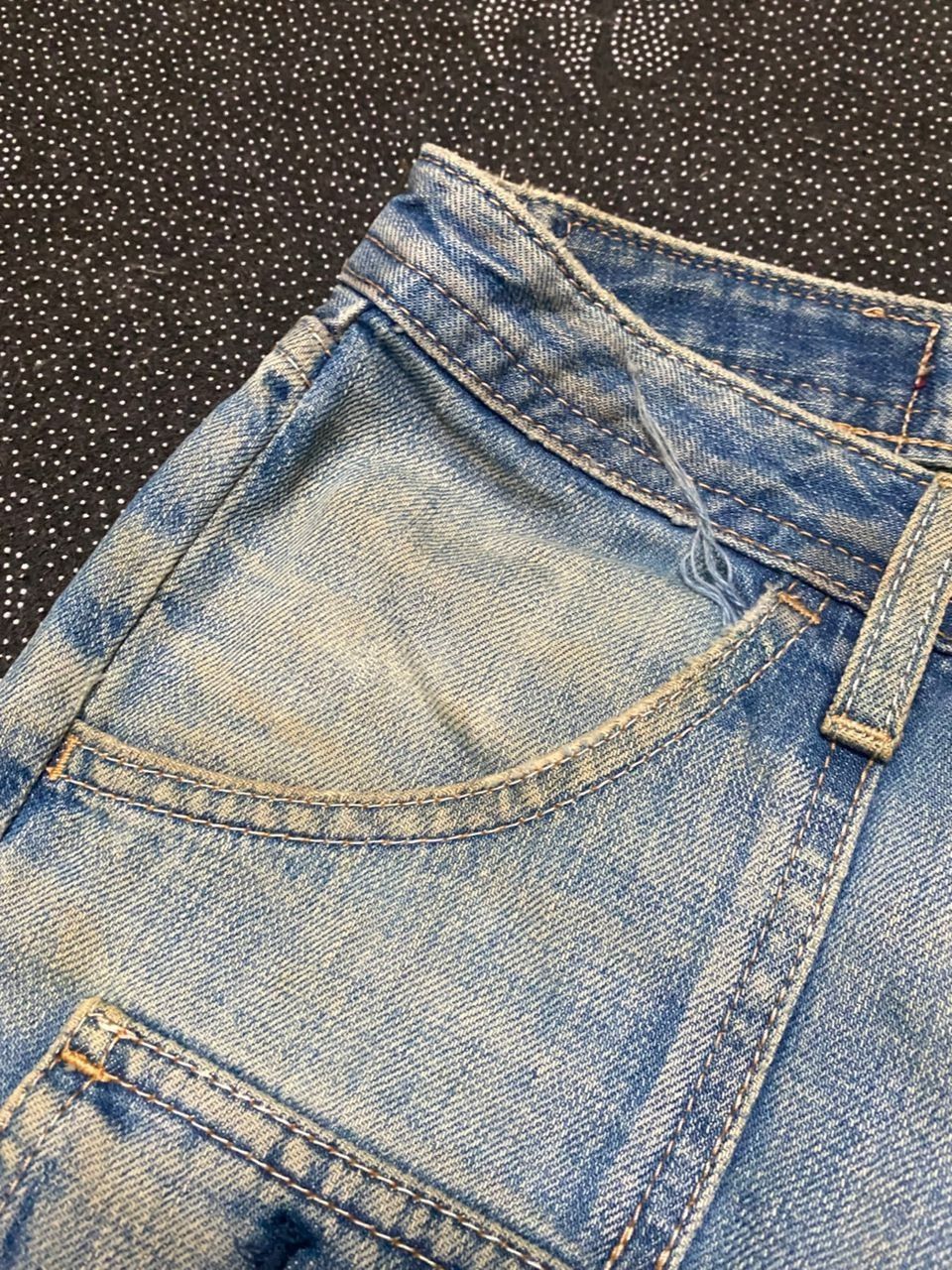 If Six Was Nine 💥FLARE💥VINTAGE MOUSSY JEANS BUSHPANT DISTRESSED DENIM Size US 28 / EU 44 - 7 Thumbnail
