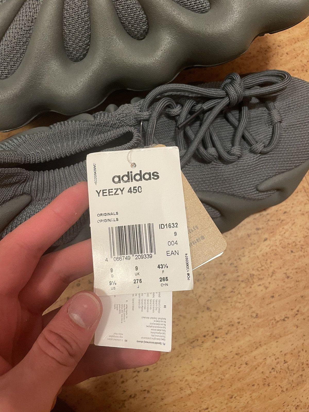 Adidas × Kanye West × Yeezy Adidas Yeeze 450 stone grey hype-beast Size US 9.5 / EU 42-43 - 2 Thumbnail