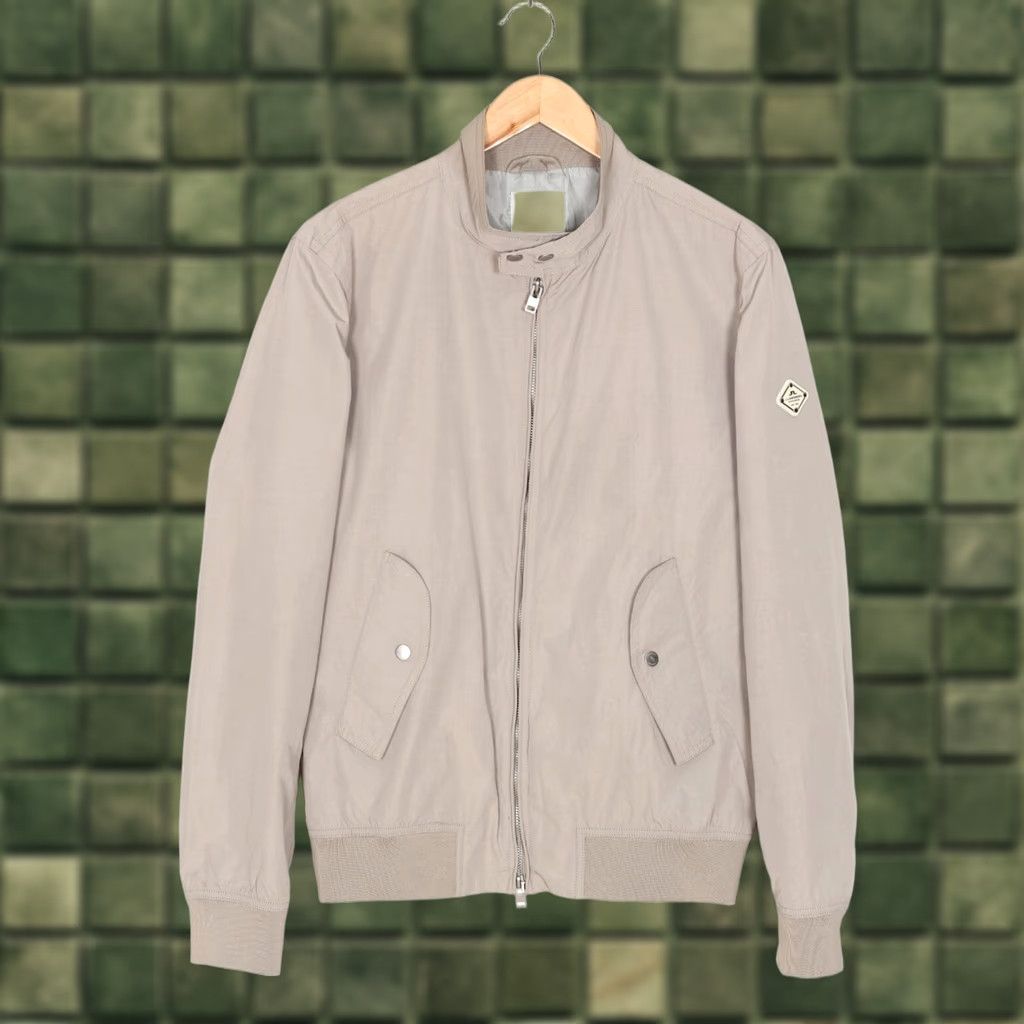 J.Lindeberg J.LINDEBERG TRAVIS 42 SPORTS NYLON Bomber Jacket Men Size M Beige Logo Casual Travel Zip Jacket Mens M Size US M / EU 48-50 / 2 - 1 Thumbnail