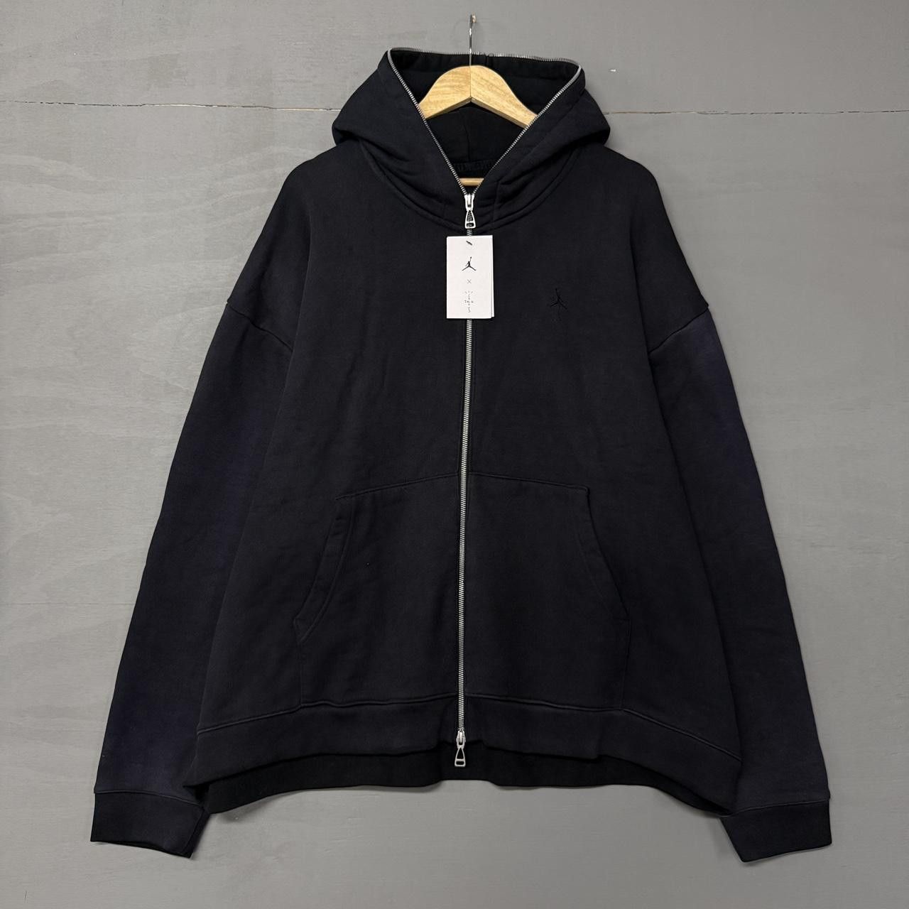 Jordan Brand × Travis Scott Jordan x Travis Scott Black Zip Rare Hoodie Cactus Jack XXL Size US XXL / EU 58 / 5 - 6 Thumbnail