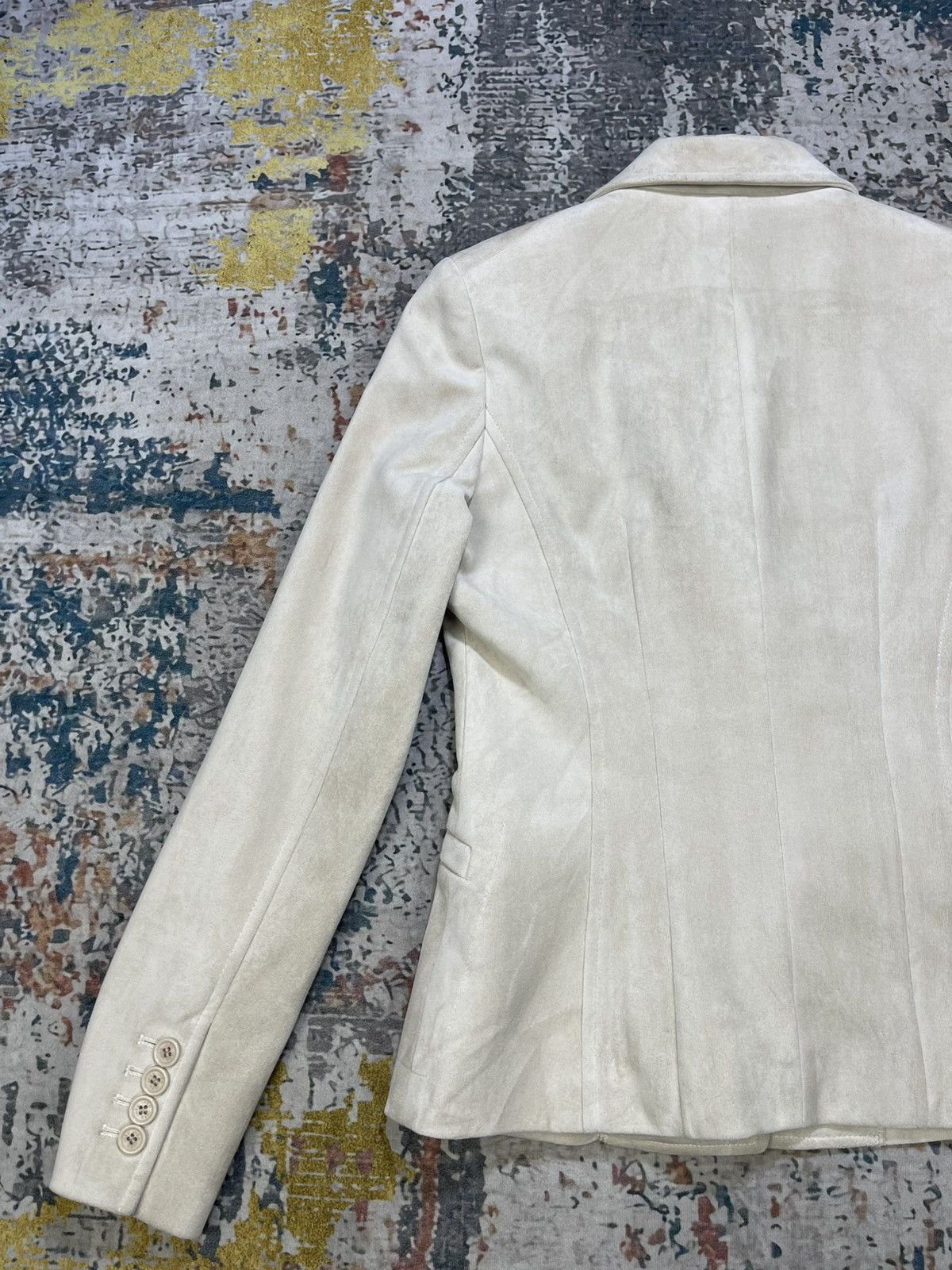 Yohji Yamamoto Yohji Yamamoto Ined Velour Greige Jacket Size S / US 4 / IT 40 - 2 Thumbnail