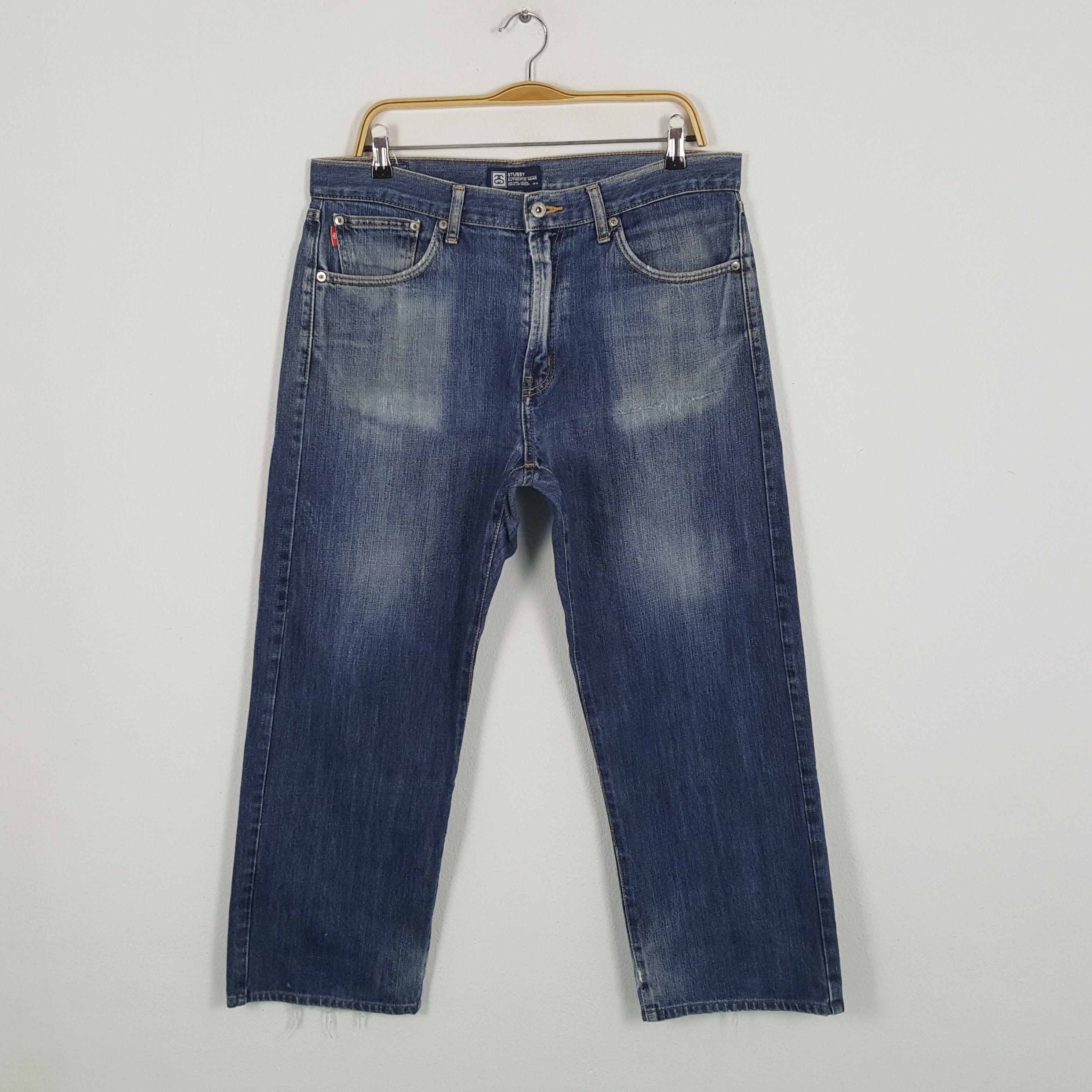 Stussy × Vintage Vintage STUSSY Streetwear Skateboard Logo Style Jeans Size US 34 / EU 50 - 4 Thumbnail