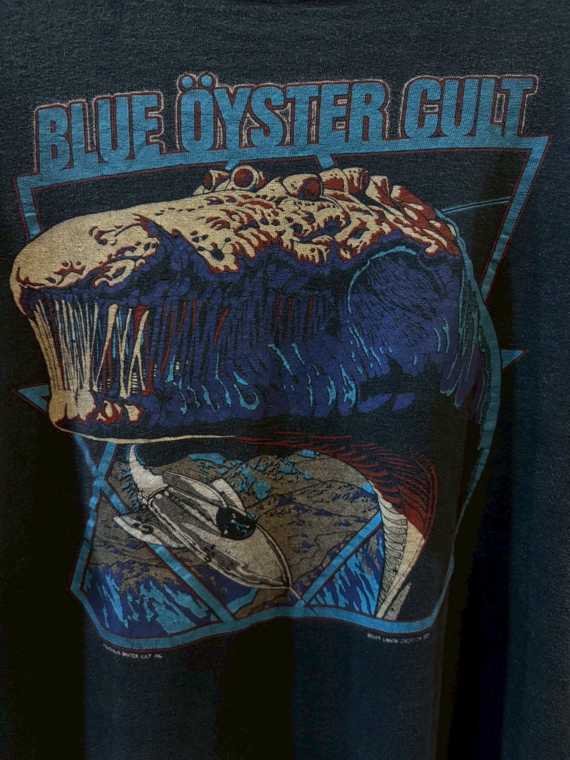 Band Tees Vintage Blue oyster 80’s Size US L / EU 52-54 / 3 - 8 Thumbnail