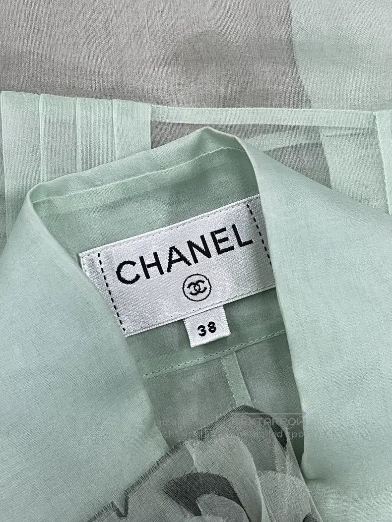 Chanel Chanel Flower brooch shirt long sleeves Size XS / US 0-2 / IT 36-38 - 4 Thumbnail