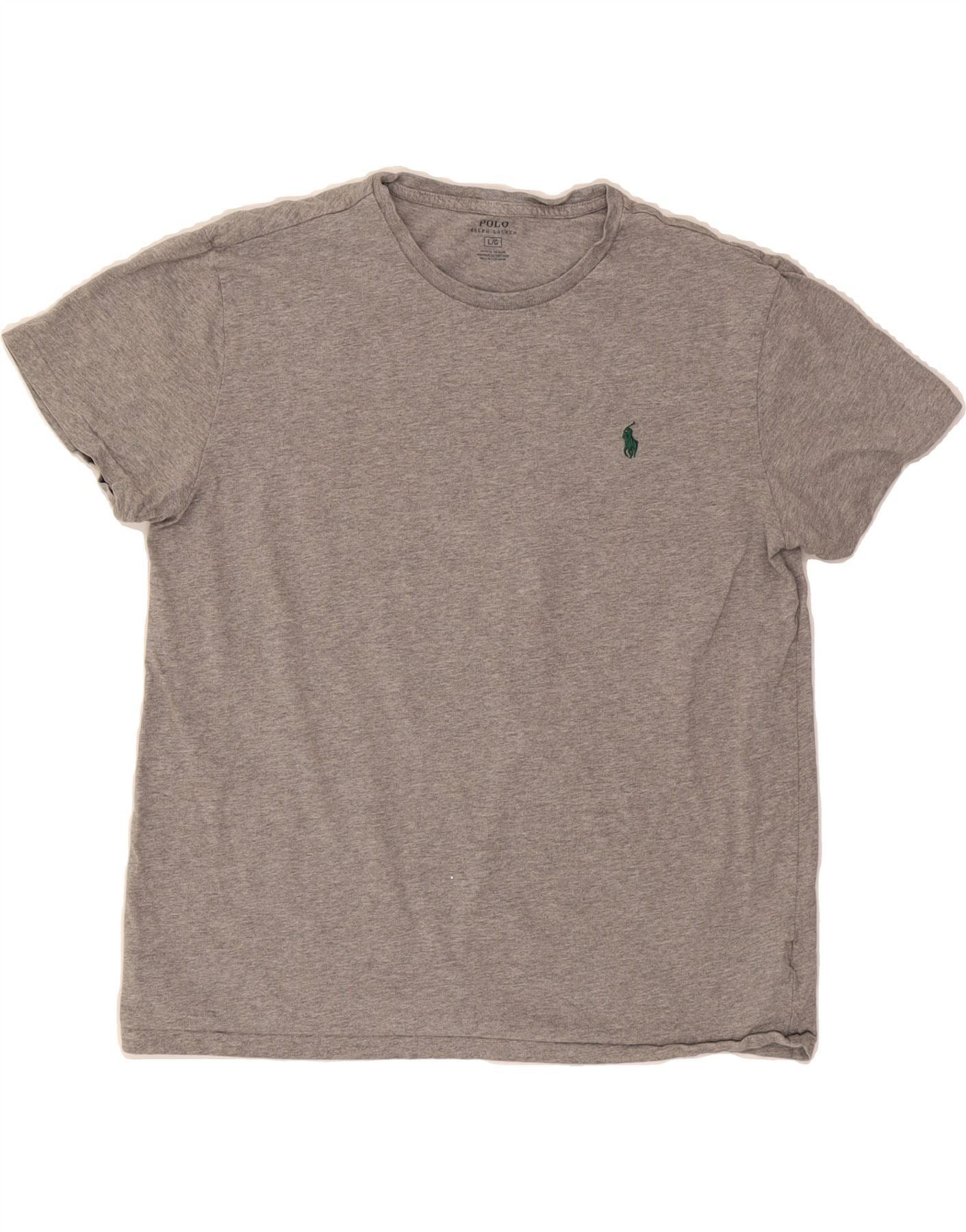 Polo Ralph Lauren Womens T-Shirt Top UK 16 Large Grey Cotton Size L / US 10 / IT 46 - 1 Thumbnail