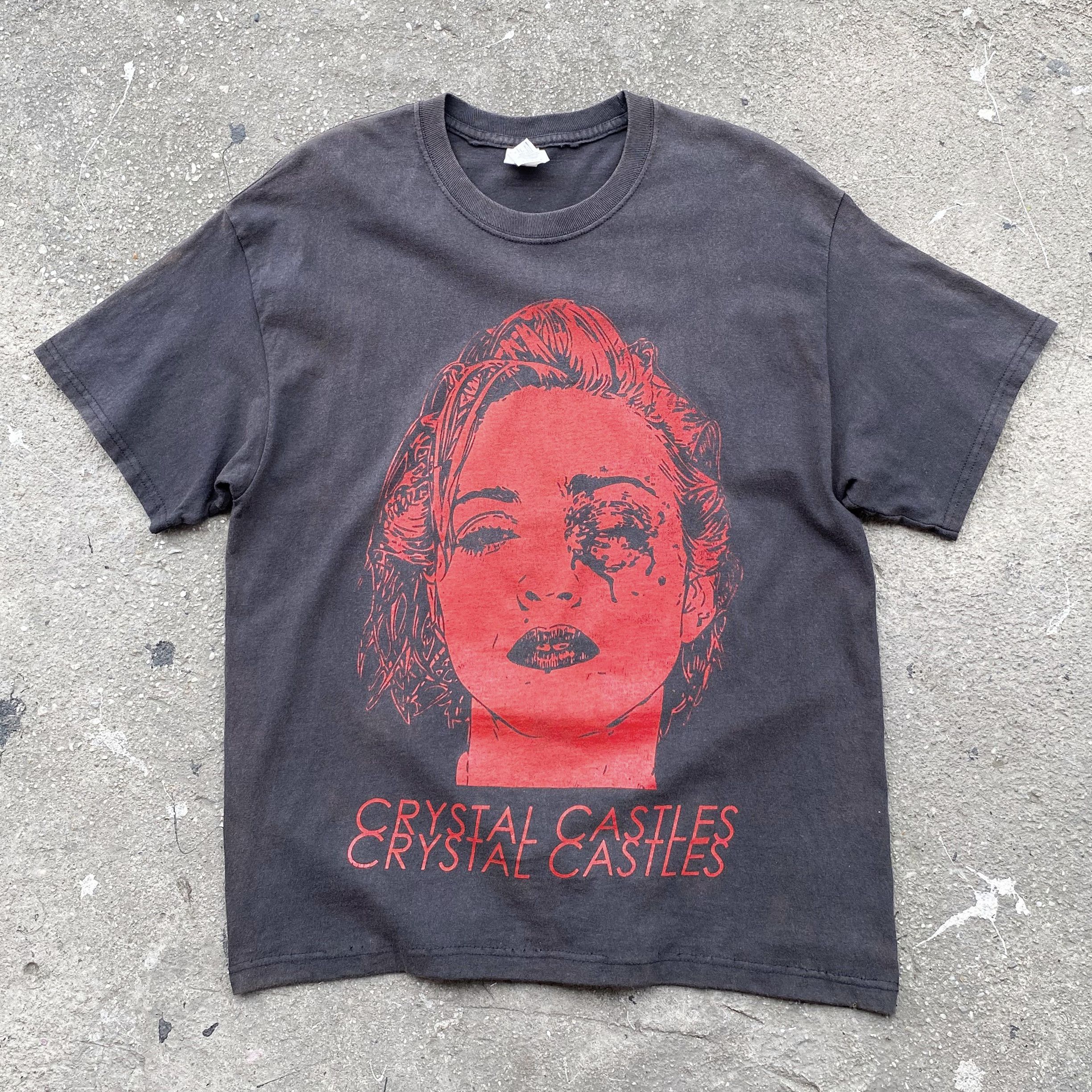 Band Tees × Vintage Crystal Castles Madonna t shirt Classic | Grailed