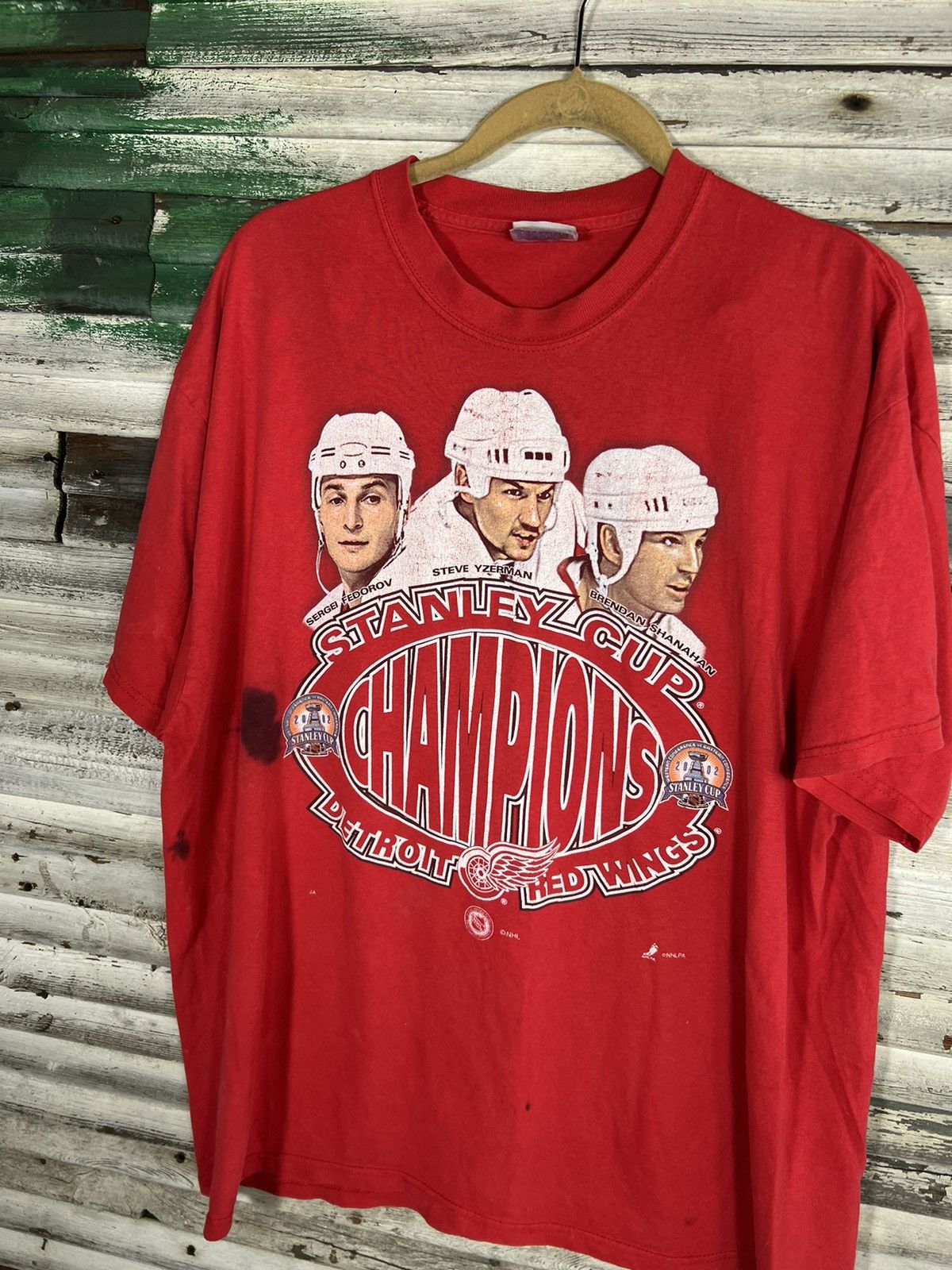 Vintage Vintage Detroit Red Wings Shirt Size US XL / EU 56 / 4 - 2 Thumbnail