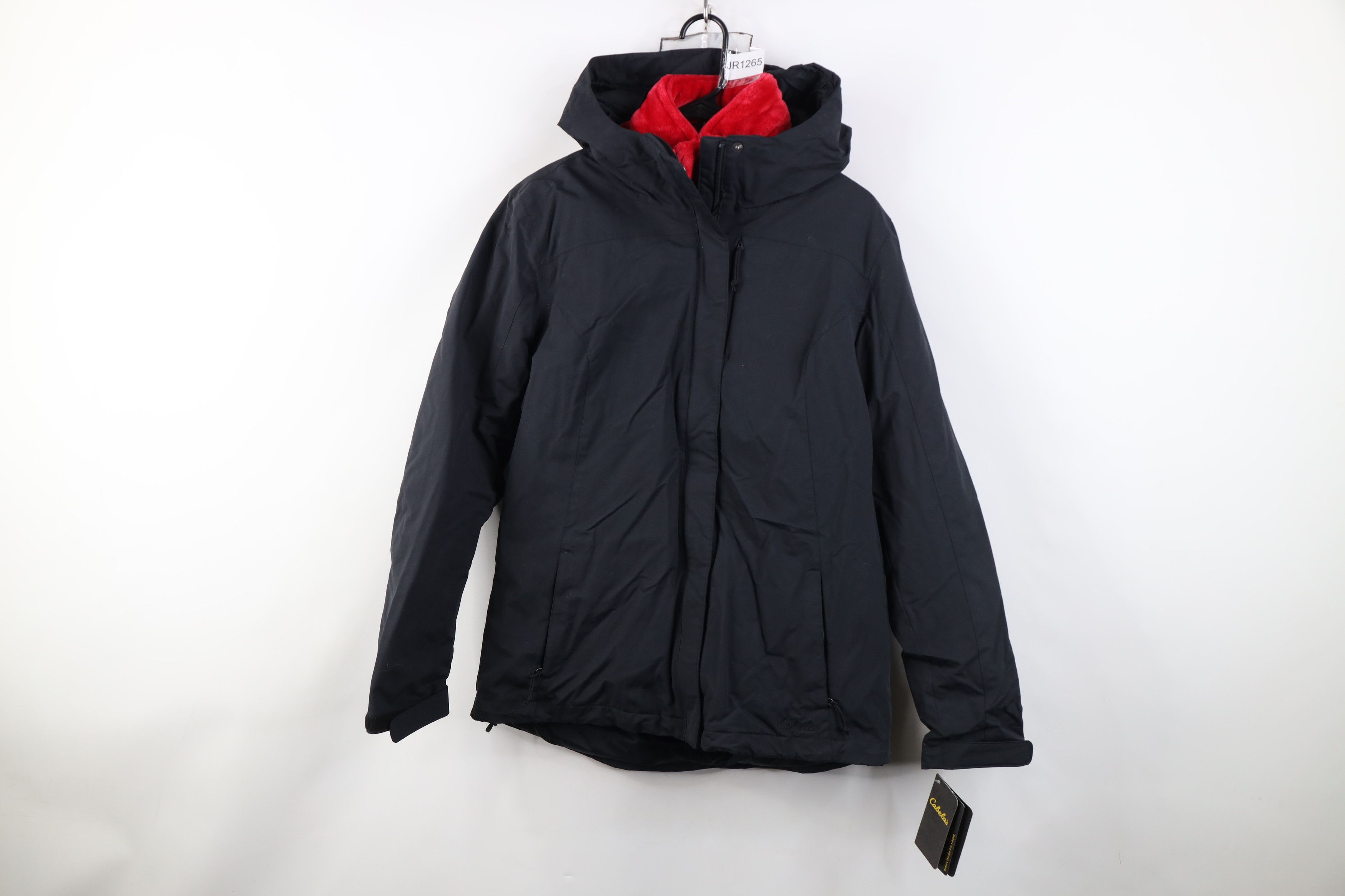Cabelas Deadstock Vintage Cabelas 3 In 1 Hooded Jacket Black Size M / US 6-8 / IT 42-44 - 1 Thumbnail