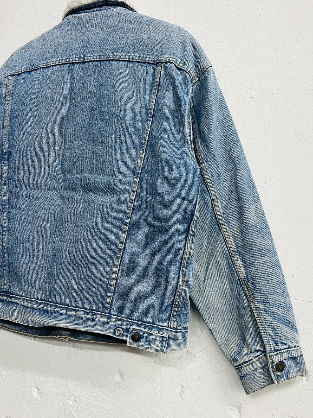 Levi's × Levi's Vintage Clothing × Vintage Vintage 80s Levis Sherpa Lined Trucker Jacket Size US M / EU 48-50 / 2 - 18 Thumbnail
