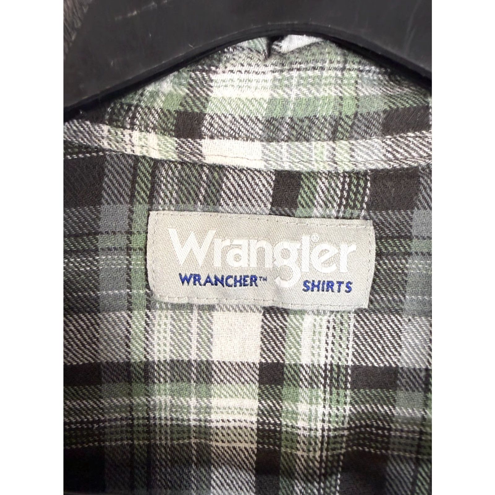 Wrangler VINTAGE Wrangler Wrancher Shirt Mens L Green Flannel Plaid Pearl Snap Pockets Western Size US L / EU 52-54 / 3 - 5 Thumbnail