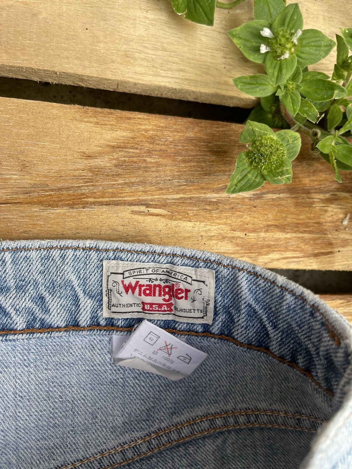 Vintage 90s Wrangler Distressed Faded Denim Jeans Size US 31 - 4 Thumbnail