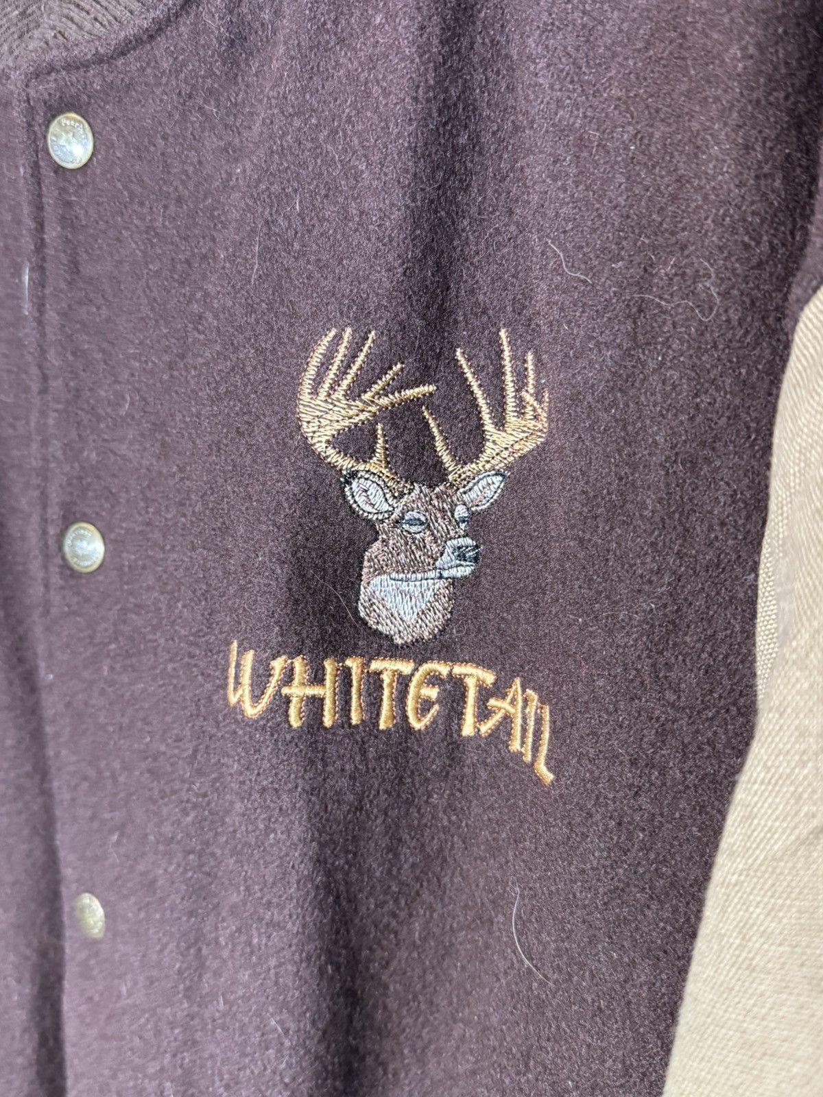 Vintage Vintage White Tail Deer Bomber Jacket Size US XL / EU 56 / 4 - 4 Thumbnail