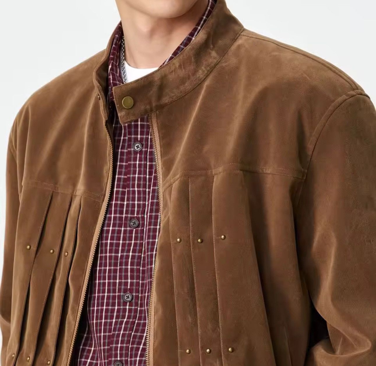 Vintage Retro Vintage Style Rivet Leather Casual Jacket Size US M / EU 48-50 / 2 - 7 Thumbnail