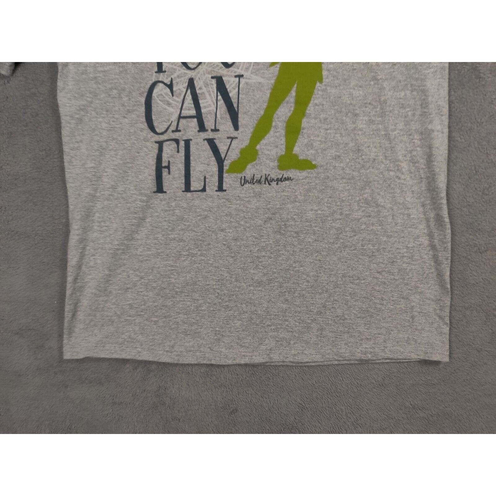 Disney Disney Shirt Adult Mens Large Gray Tinker Bell Peter Pan Size US L / EU 52-54 / 3 - 5 Thumbnail