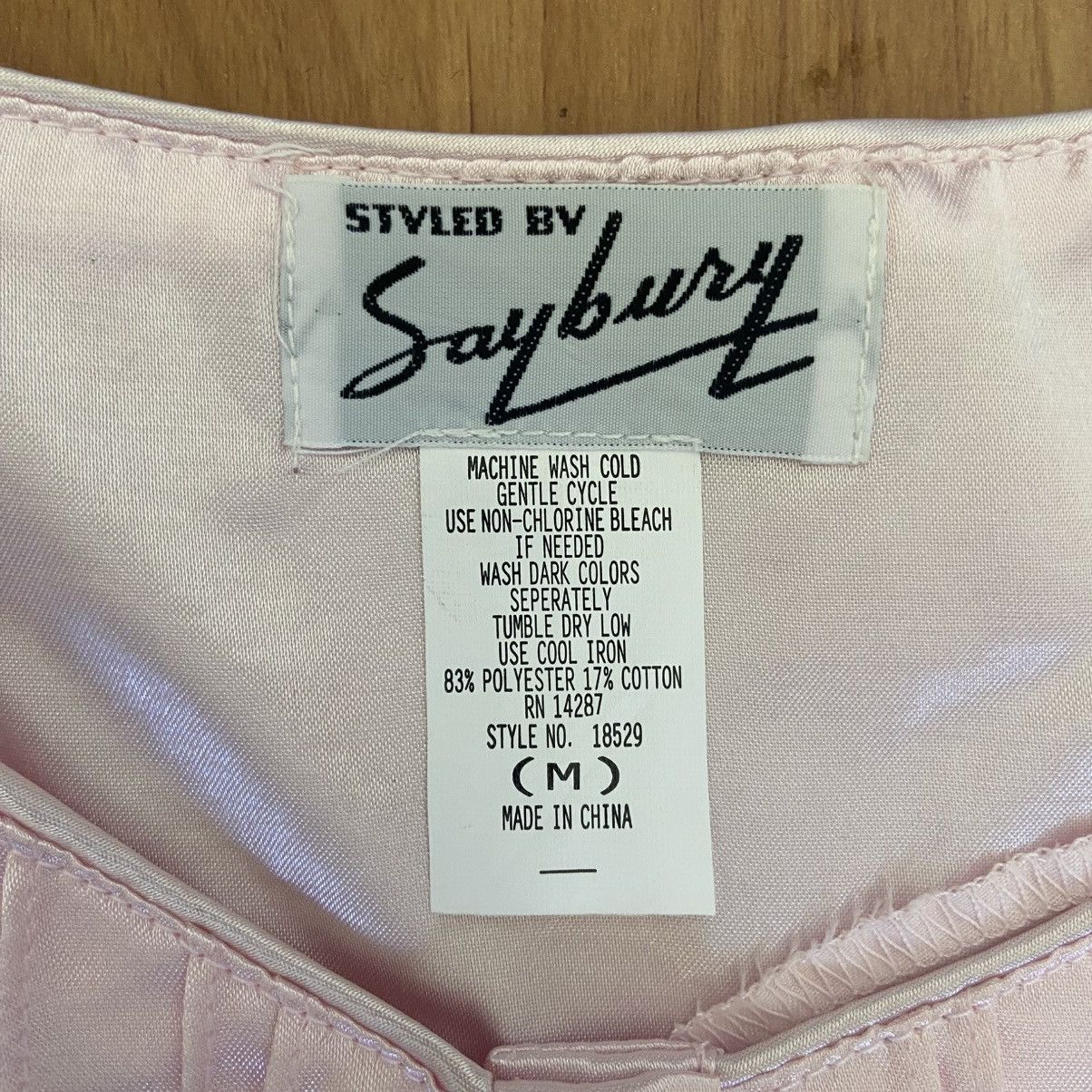 Vintage NWOT Styled By Saybury Pink Floral Nightgown Women’s Medium Size ONE SIZE - 8 Thumbnail