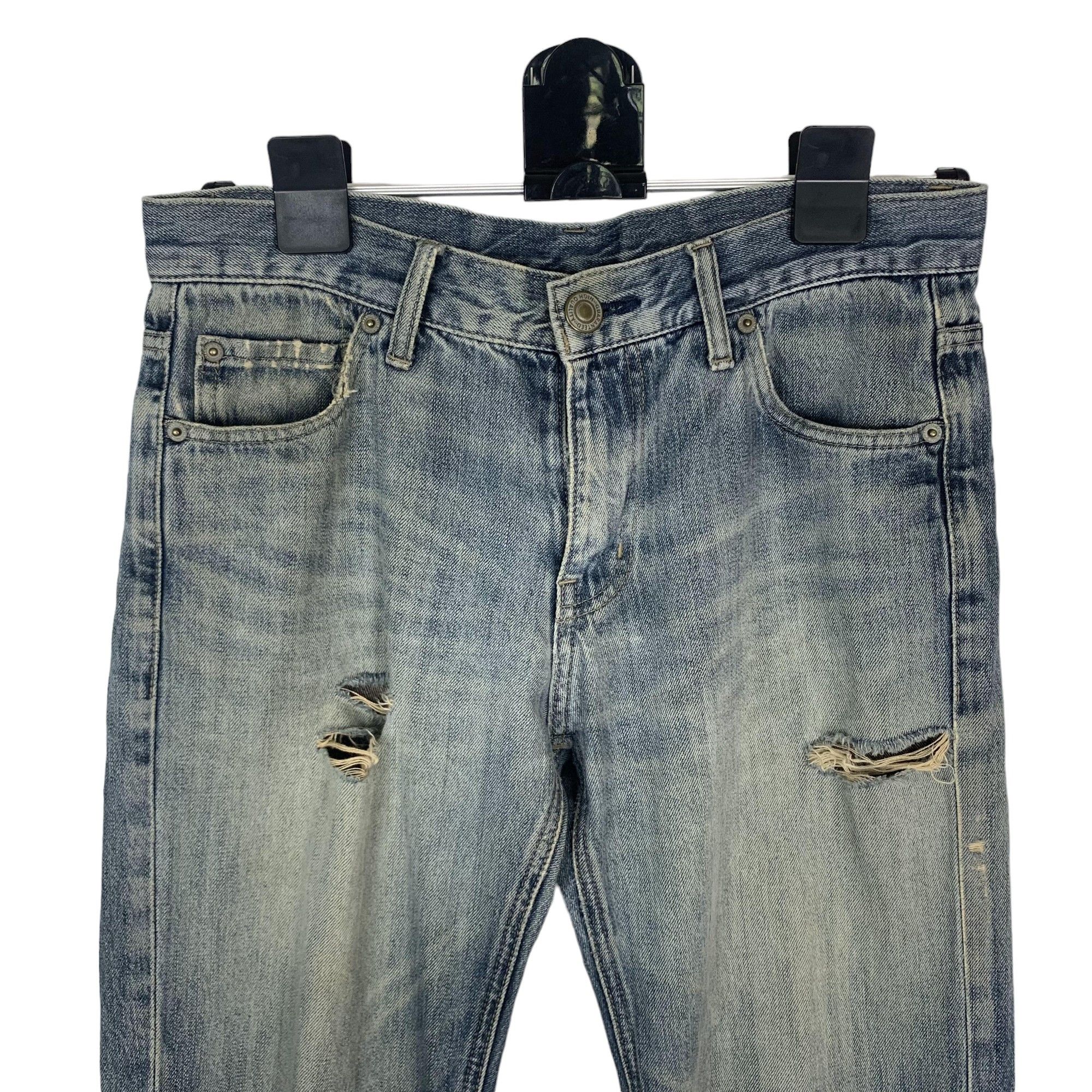 Japanese Brand Vintage 90s Topvalu Japan Slim fit Jeans Streetwear Size US 30 / EU 46 - 2 Thumbnail