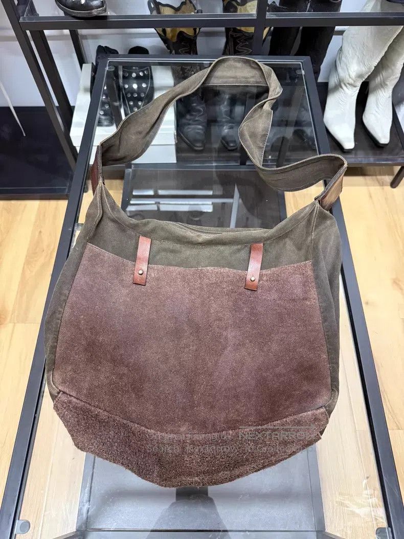 Yohji Yamamoto Yohji Yamamoto deconstructed leather patchwork shoulder ba Size ONE SIZE - 1 Thumbnail