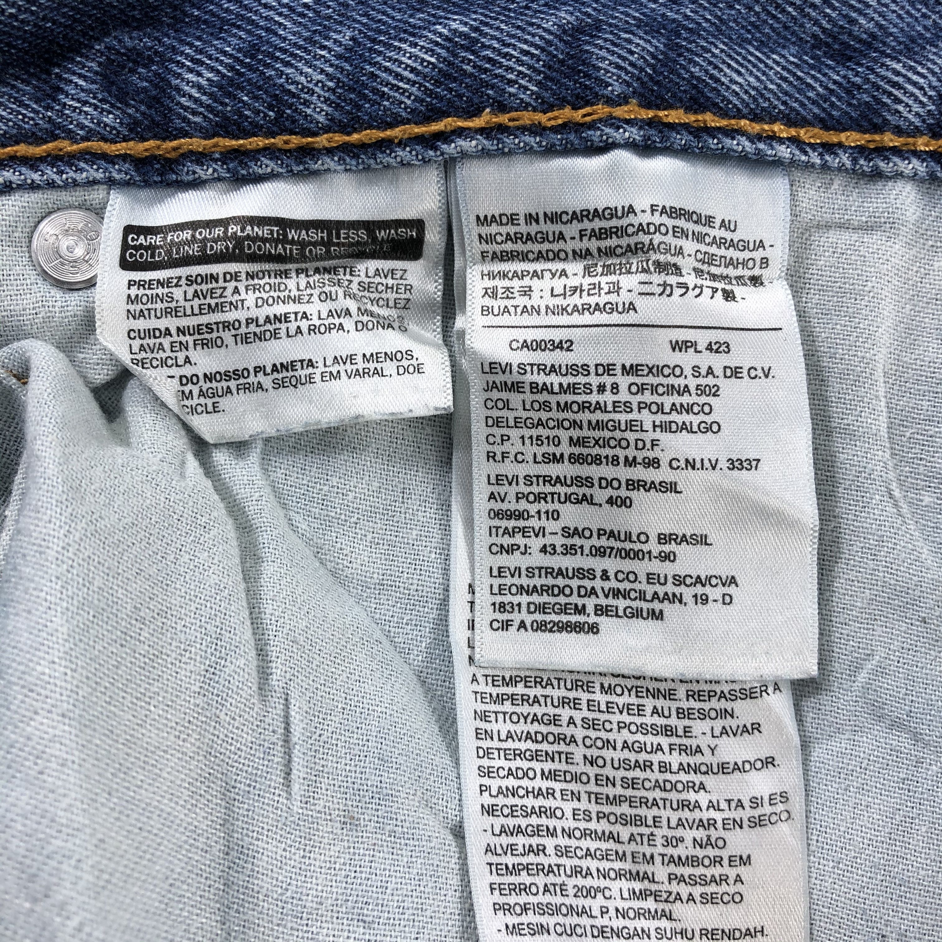 Levi's Vintage Blue Wash Levis 505 Jeans-J2492 Size US 40 / EU 56 - 11 Thumbnail