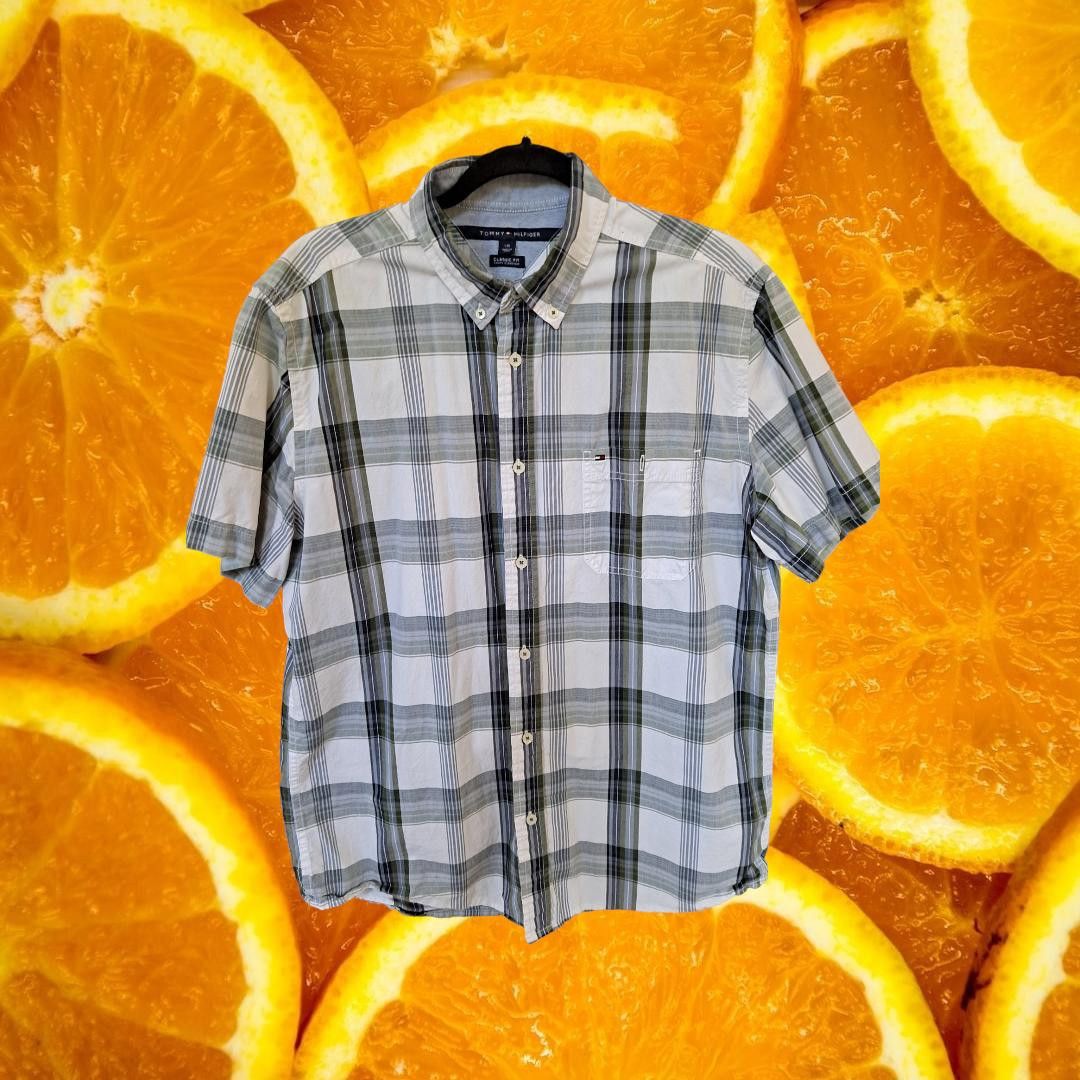 Tommy Hilfiger Tommy Hilfiger Classic Fit Plaid Button Down Shirt Size L Size US L / EU 52-54 / 3 - 1 Thumbnail